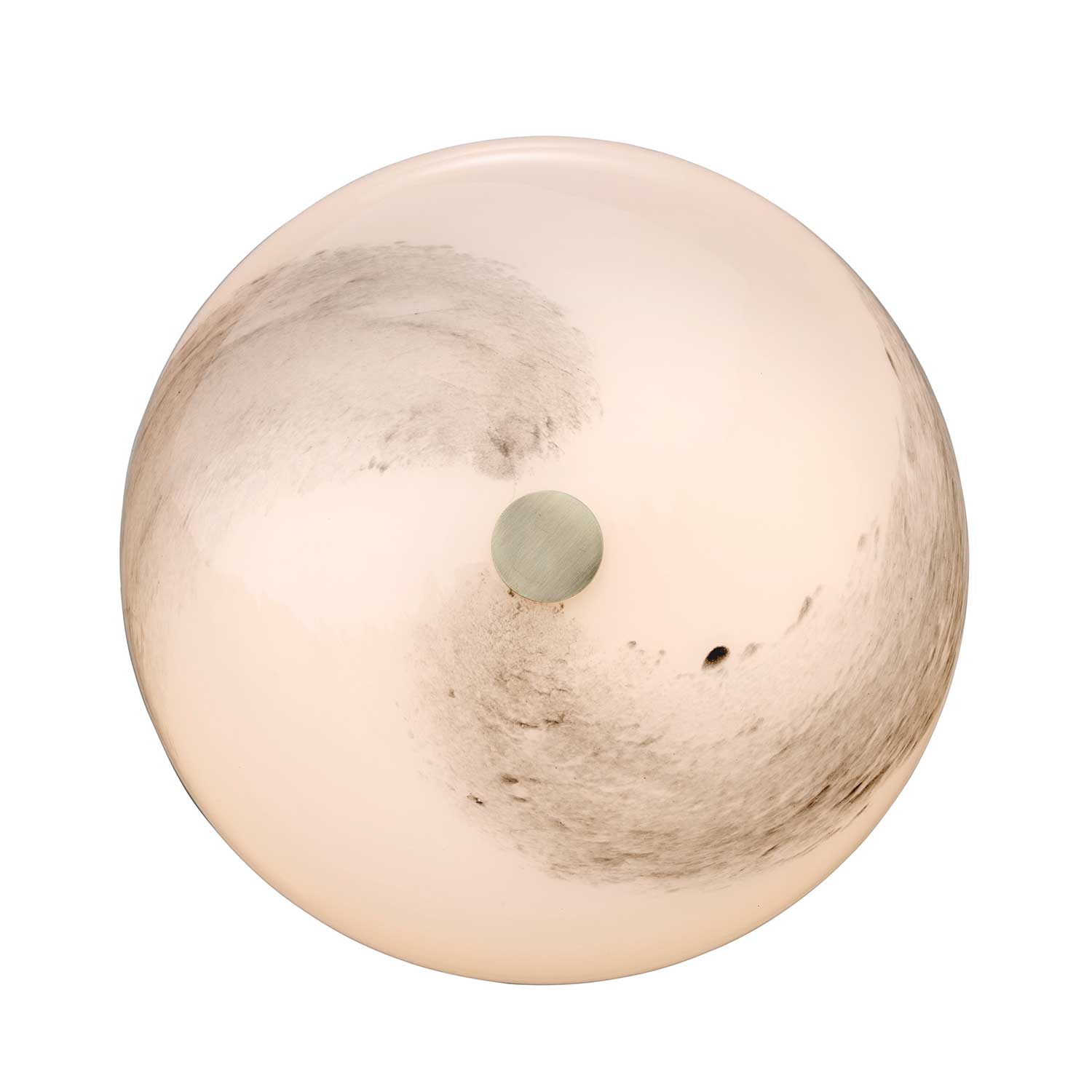 Stockholm - Plafonnier en verre effet marbre blanc pour chambre