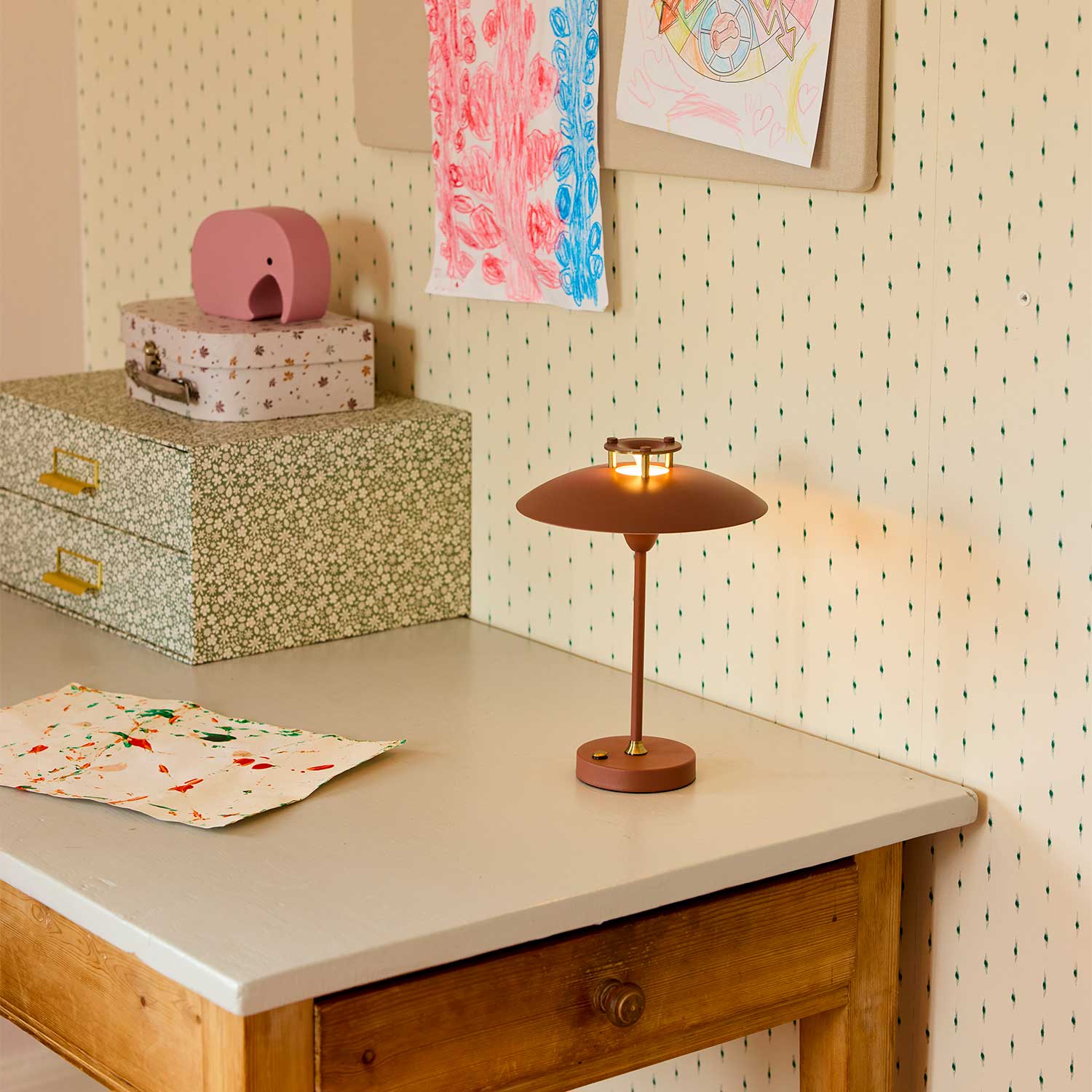 Stepp - Lampada portatile senza fili di design in acciaio impermeabile