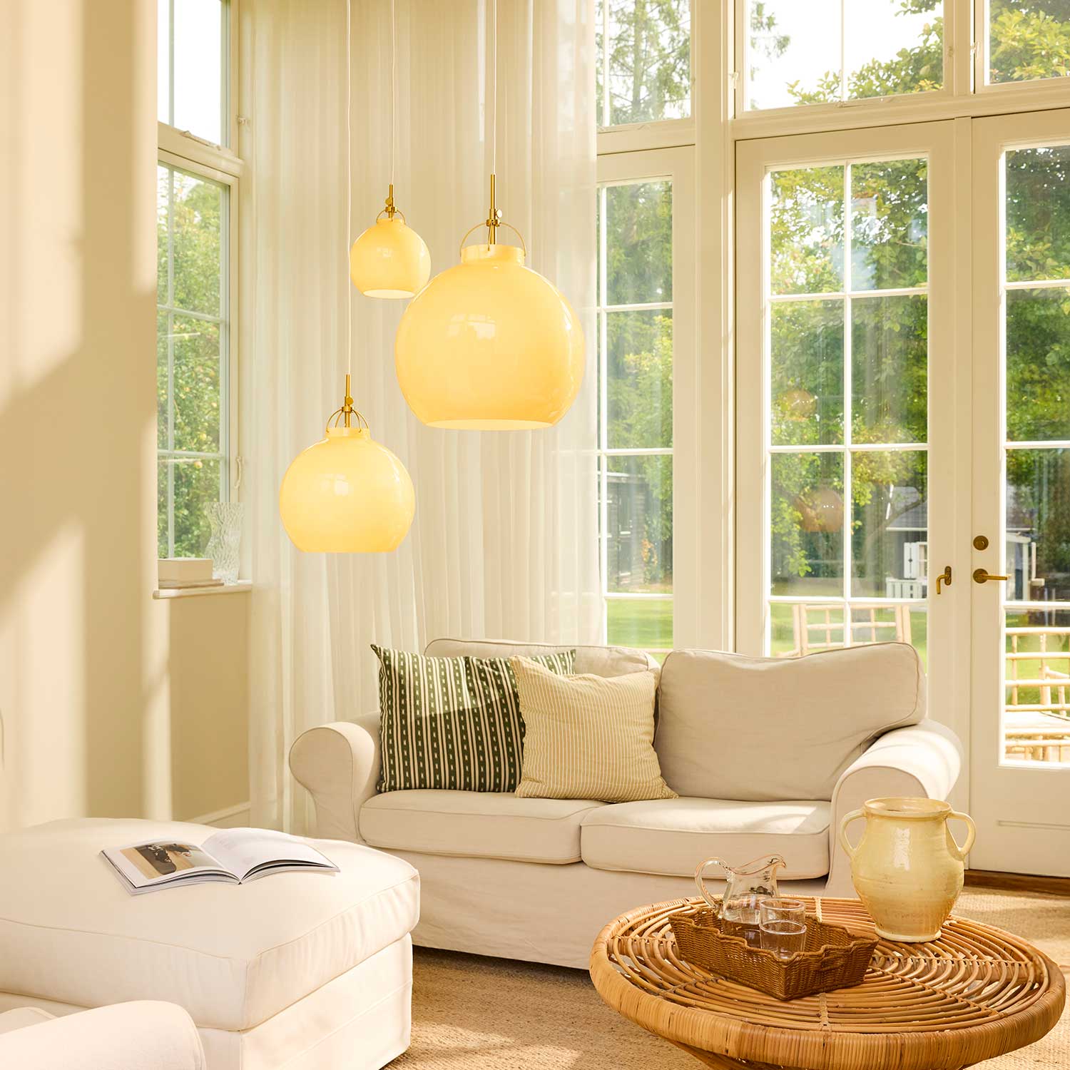 Тоскана - Цветная подвесная лампа в винтажном дизайне для комнаты