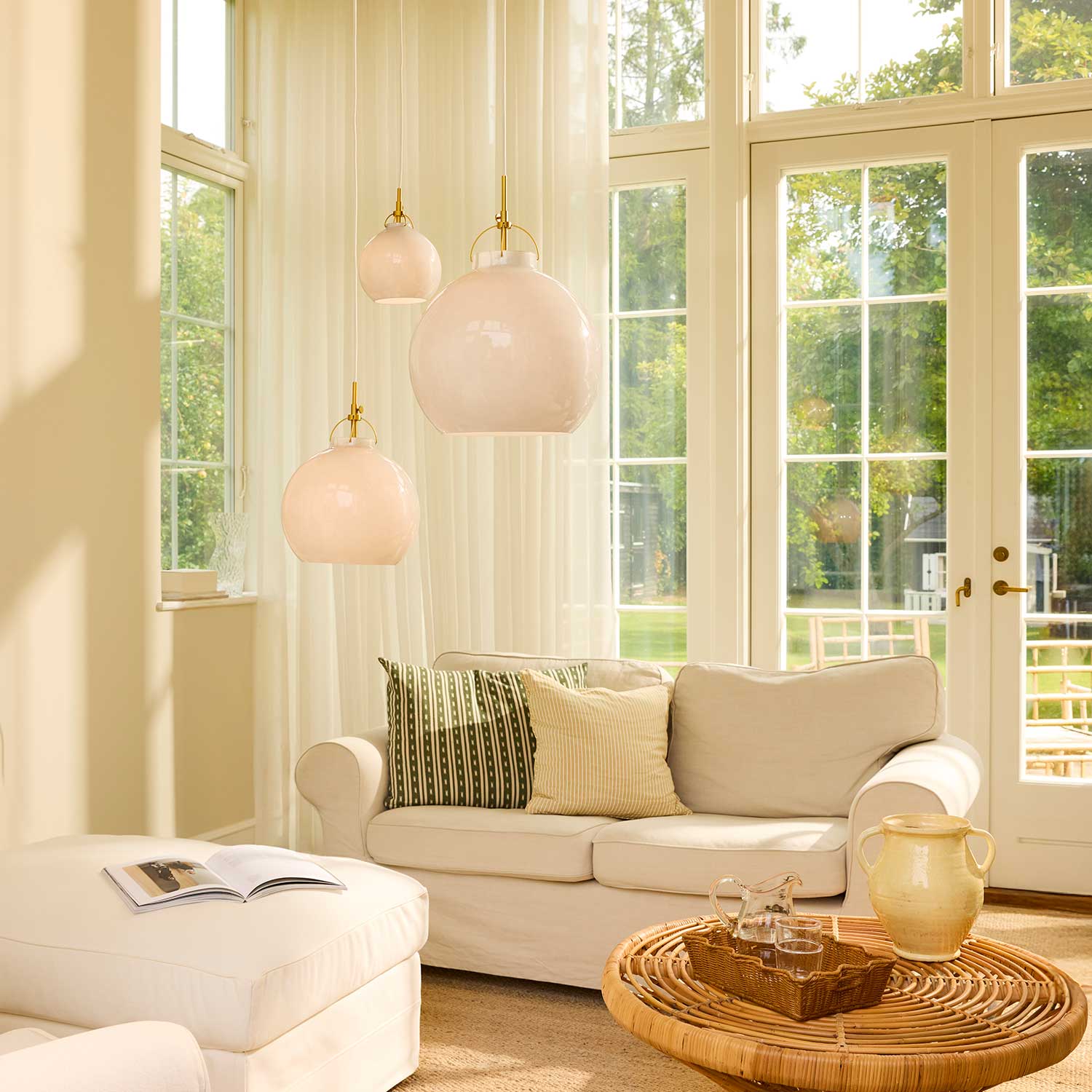 Тоскана - Цветная подвесная лампа в винтажном дизайне для комнаты