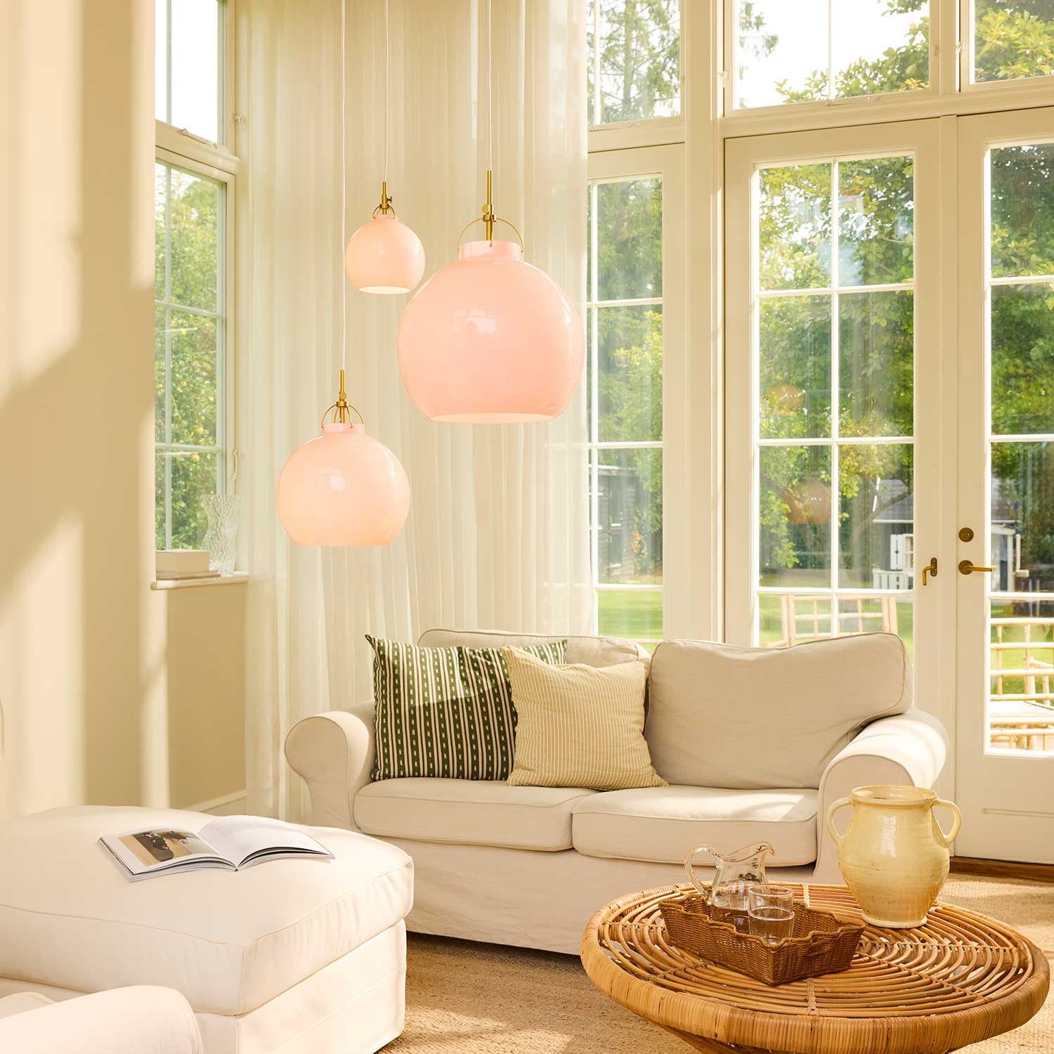 Тоскана - Цветная подвесная лампа в винтажном дизайне для комнаты