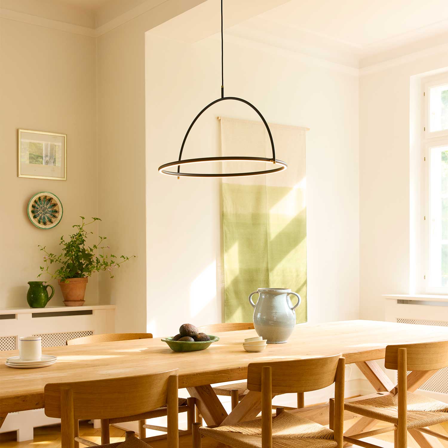 Tilt - Sospensione LED moderna e minimalista per soggiorno