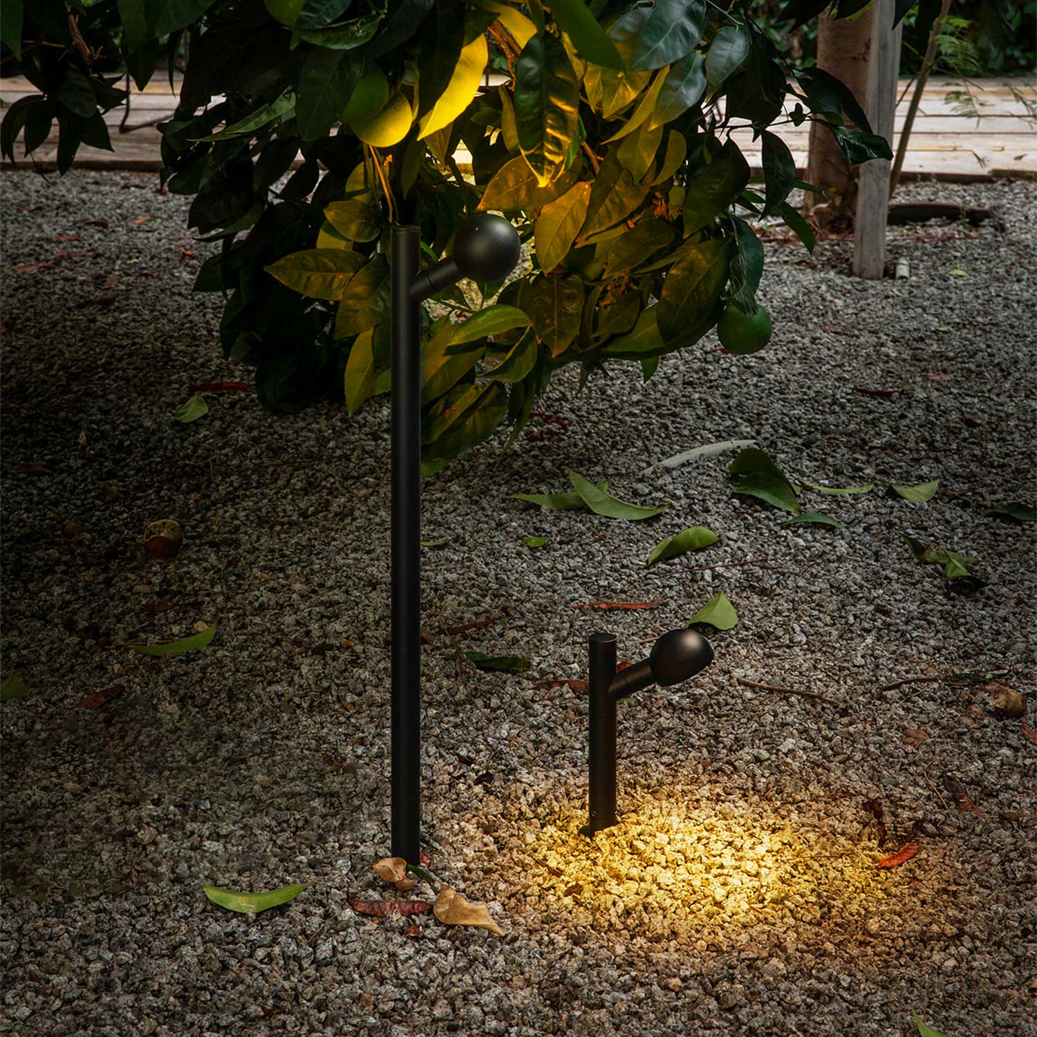 Brot - Lampe piquet led pour jardin contemporain