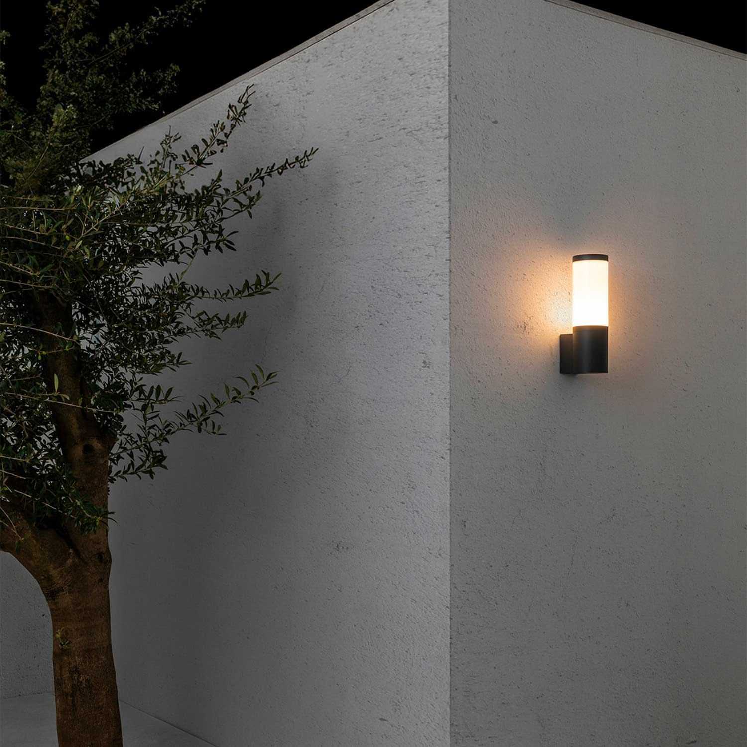 Orwell - Aplique de pared LED exterior con cámara de vigilancia