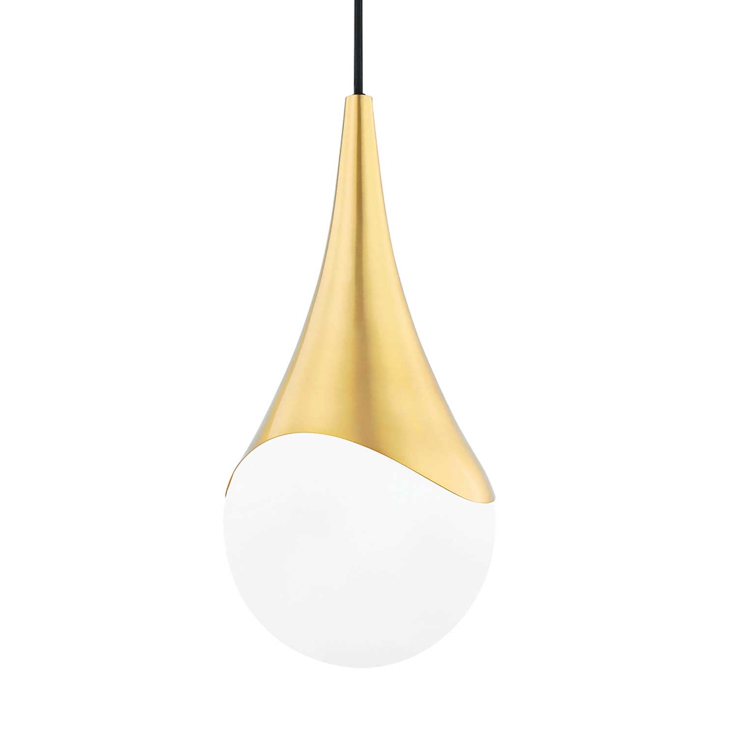 Ariana - Modern golden glass ball pendant light