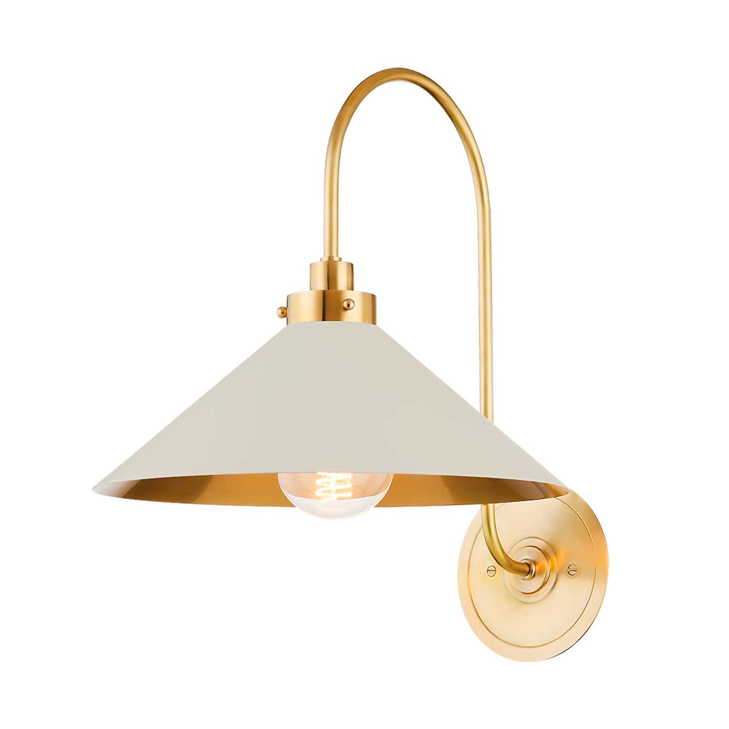 Clivedon - Vintage gold design wall sconce hotel