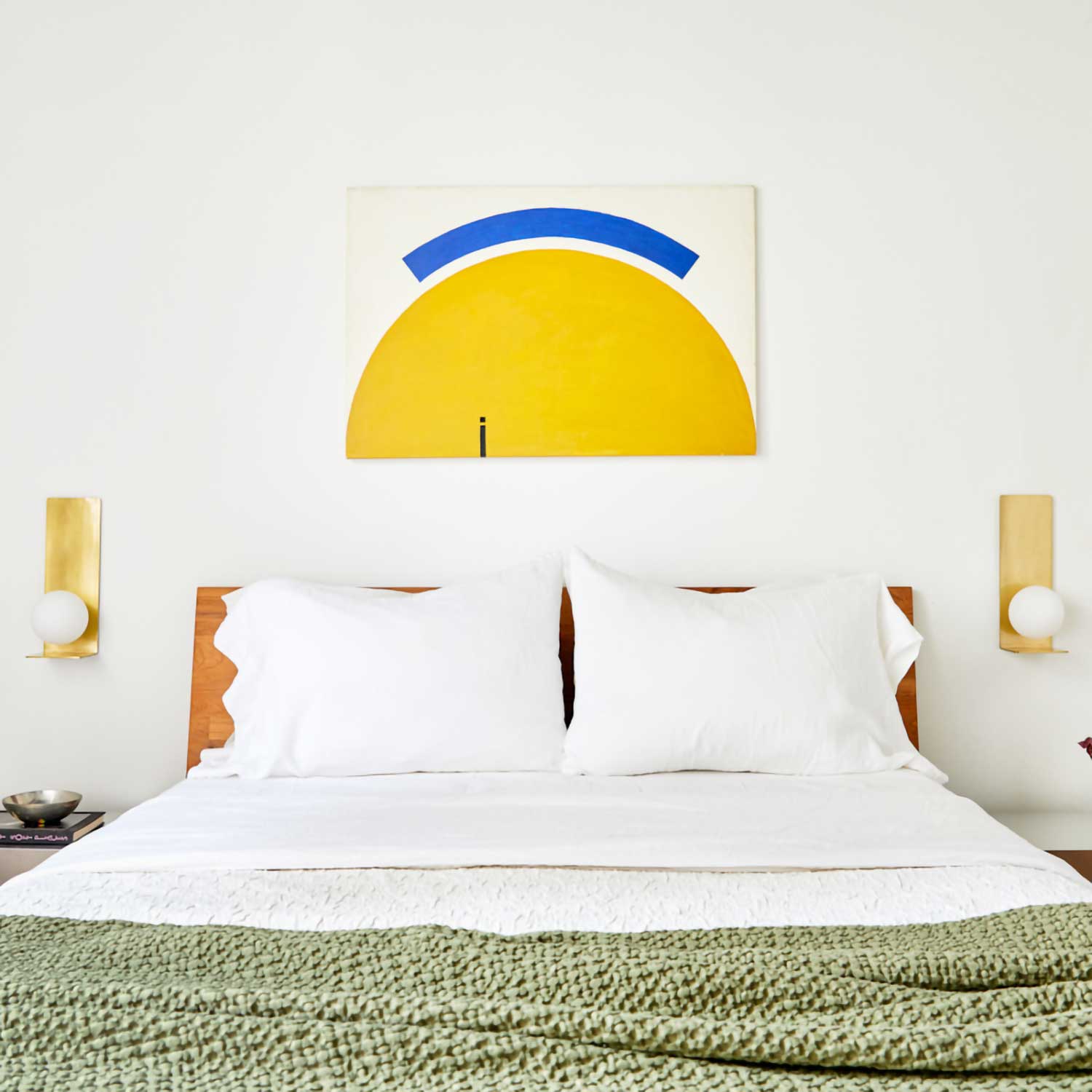 Lani - Golden design wall sconce with glass globe