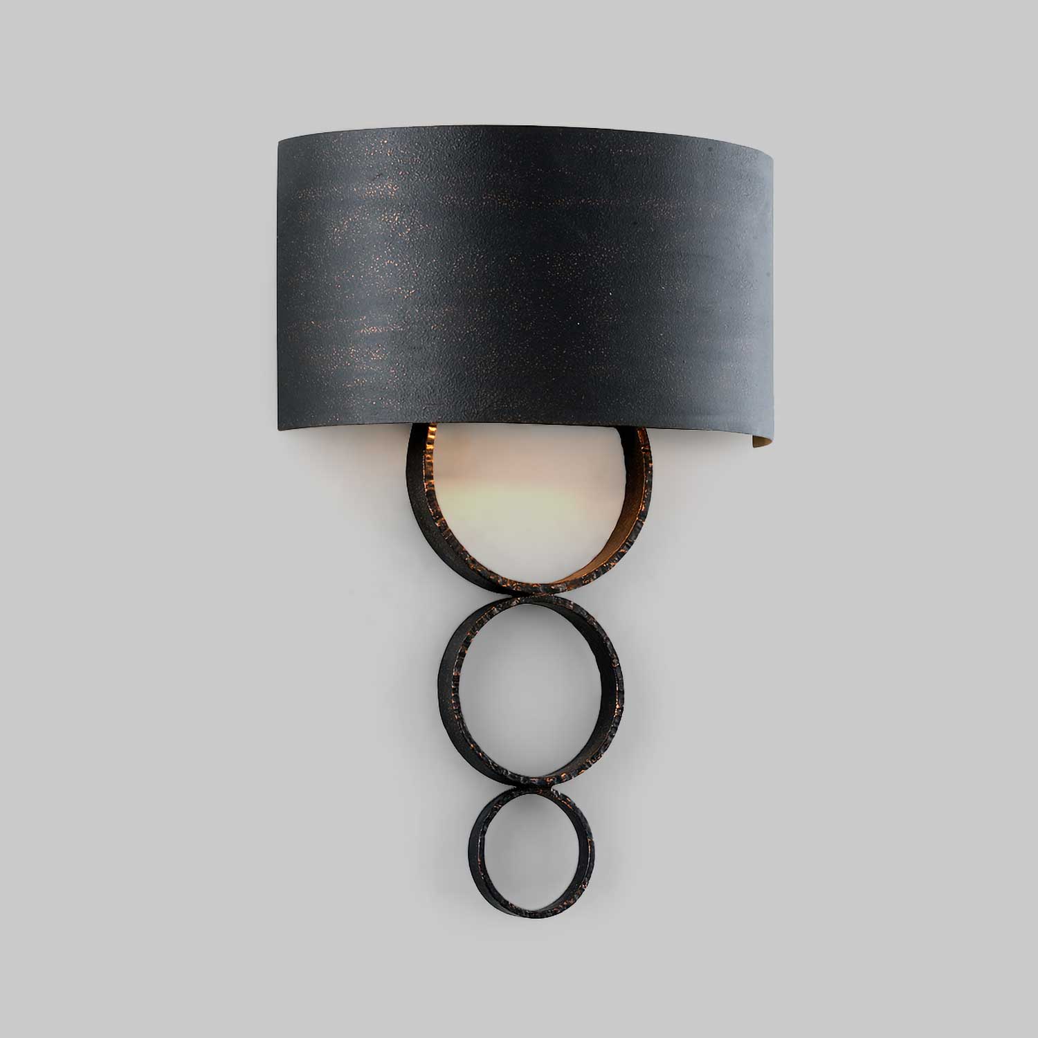 Rivington - Wandleuchte aus schwarzem Metall im Vintage-Hotelstil