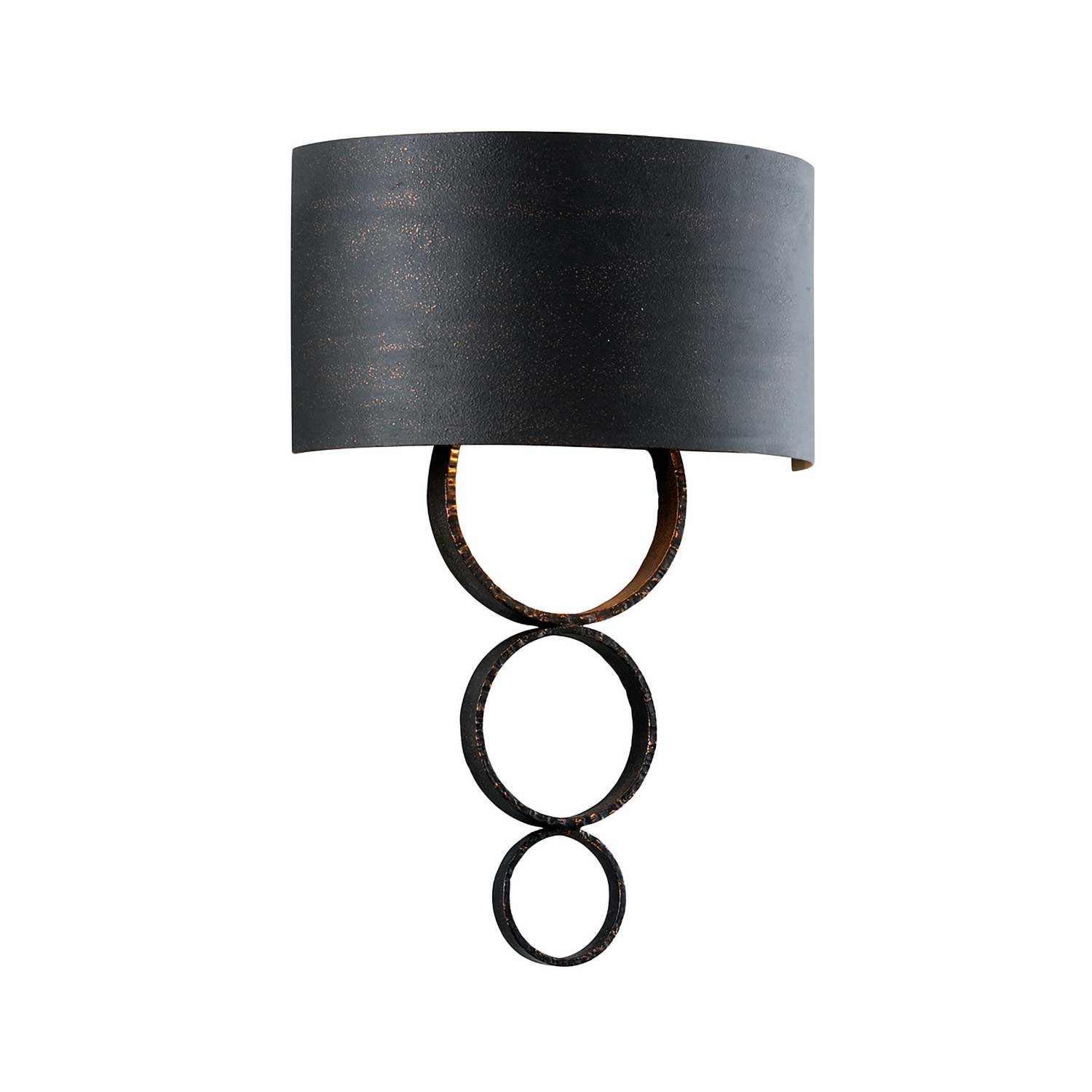 Rivington - Wandleuchte aus schwarzem Metall im Vintage-Hotelstil