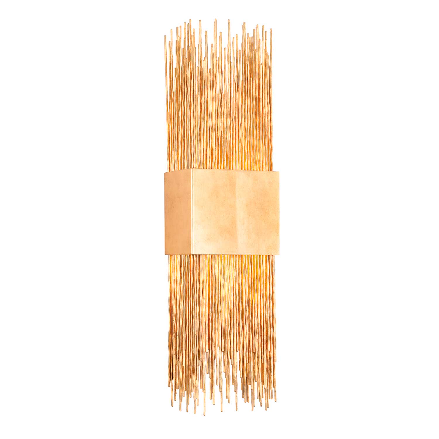 Sabine - Aplique de pared dorado con varillas de metal diseño