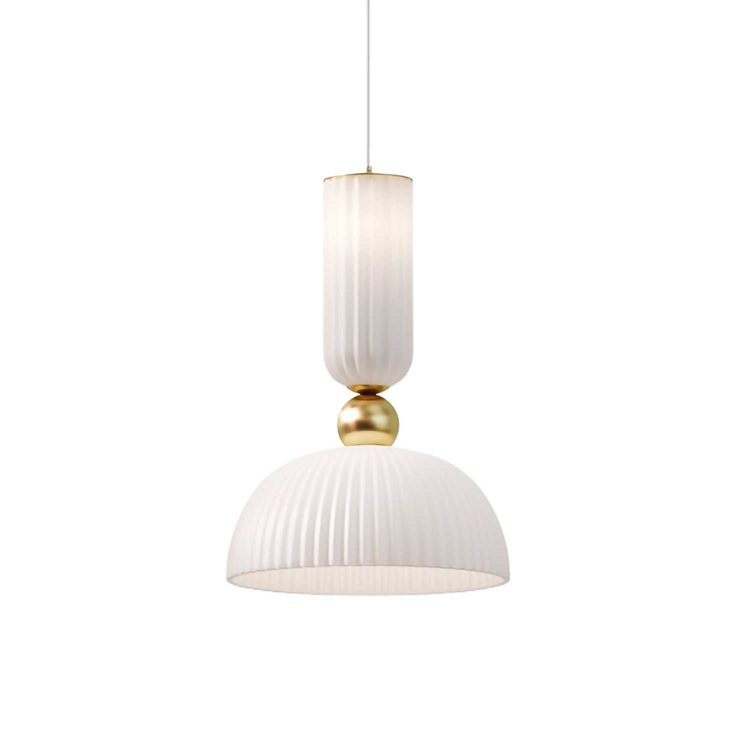 Antic - Chic design glass art deco pendant light for bedroom