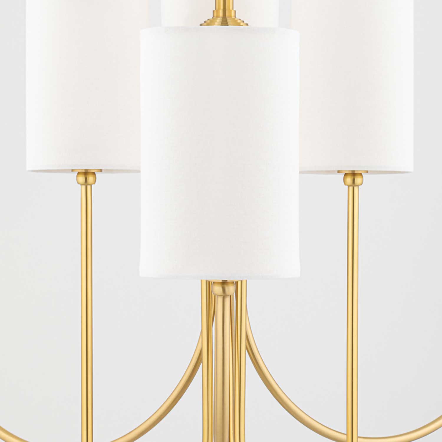 Harlem - Gran candelabro dorado de latón para salón moderno