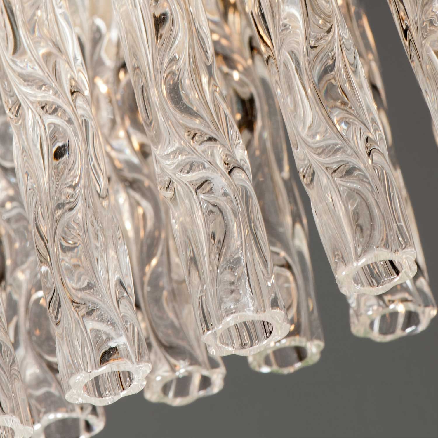 Chime - XXL crystal pendant chandelier with crystal pendants for luxury living room