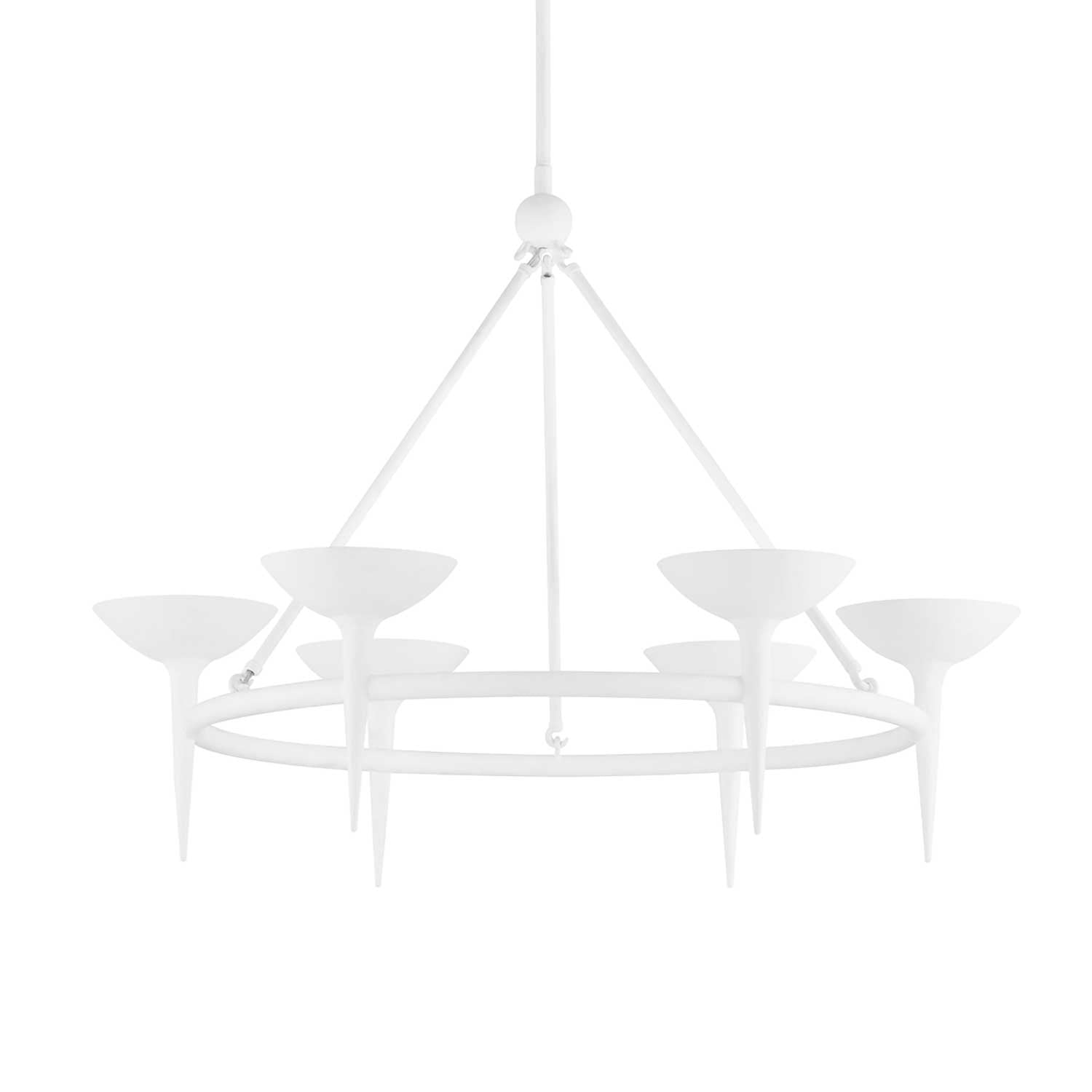 Cecilia - Large white chandelier style ceiling light for living room