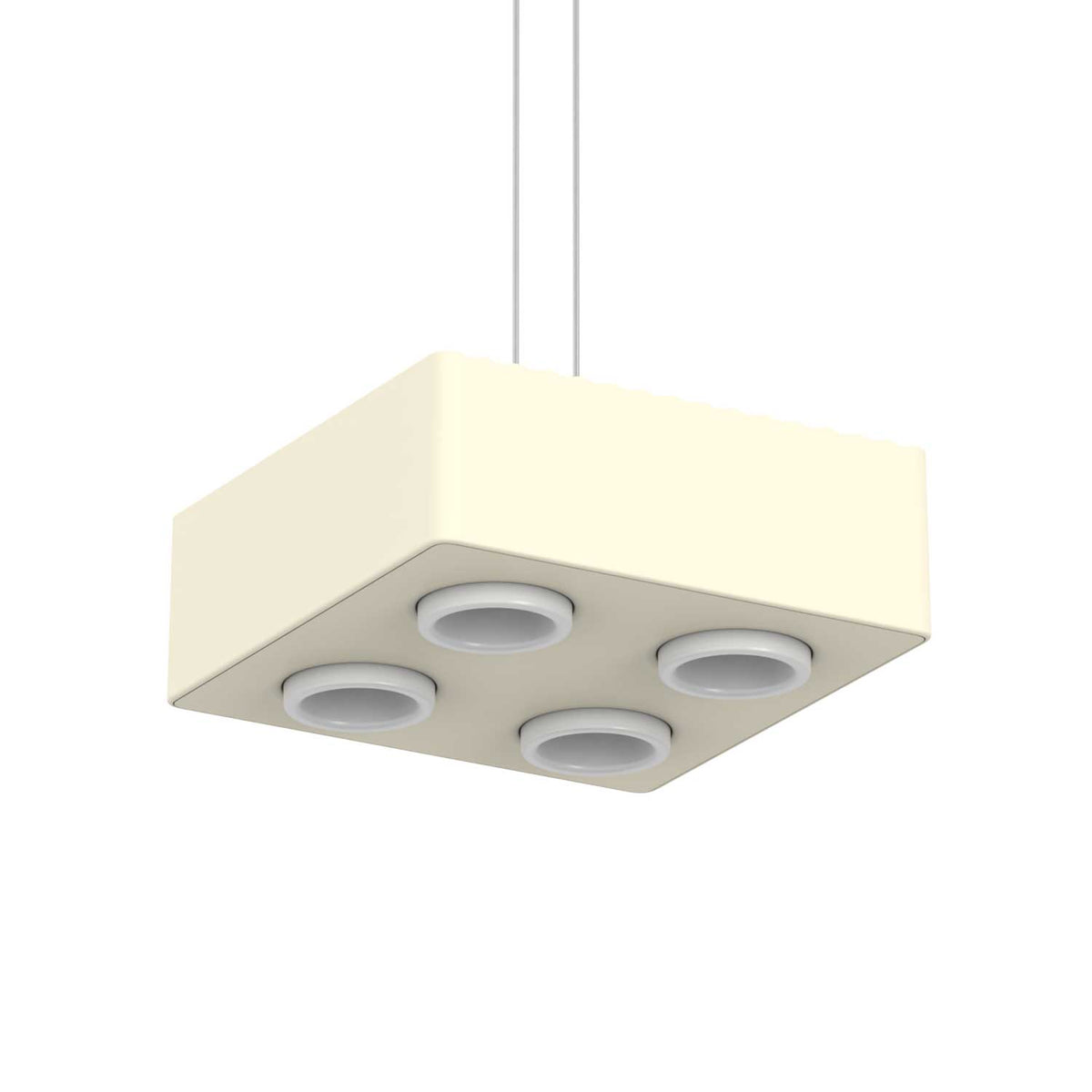 DOMINO - Lámpara colgante LED modular de aluminio, longitud de 20 a 80 cm