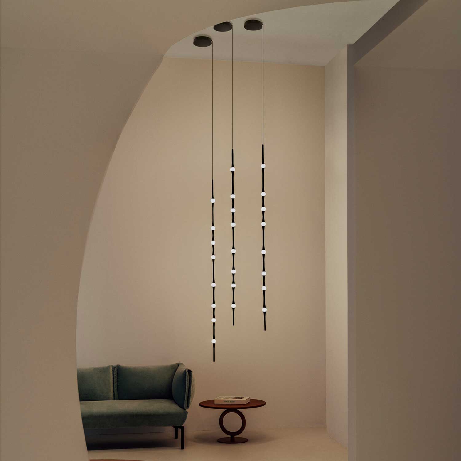 Dew - Suspension LED moderne architecturale pour salon