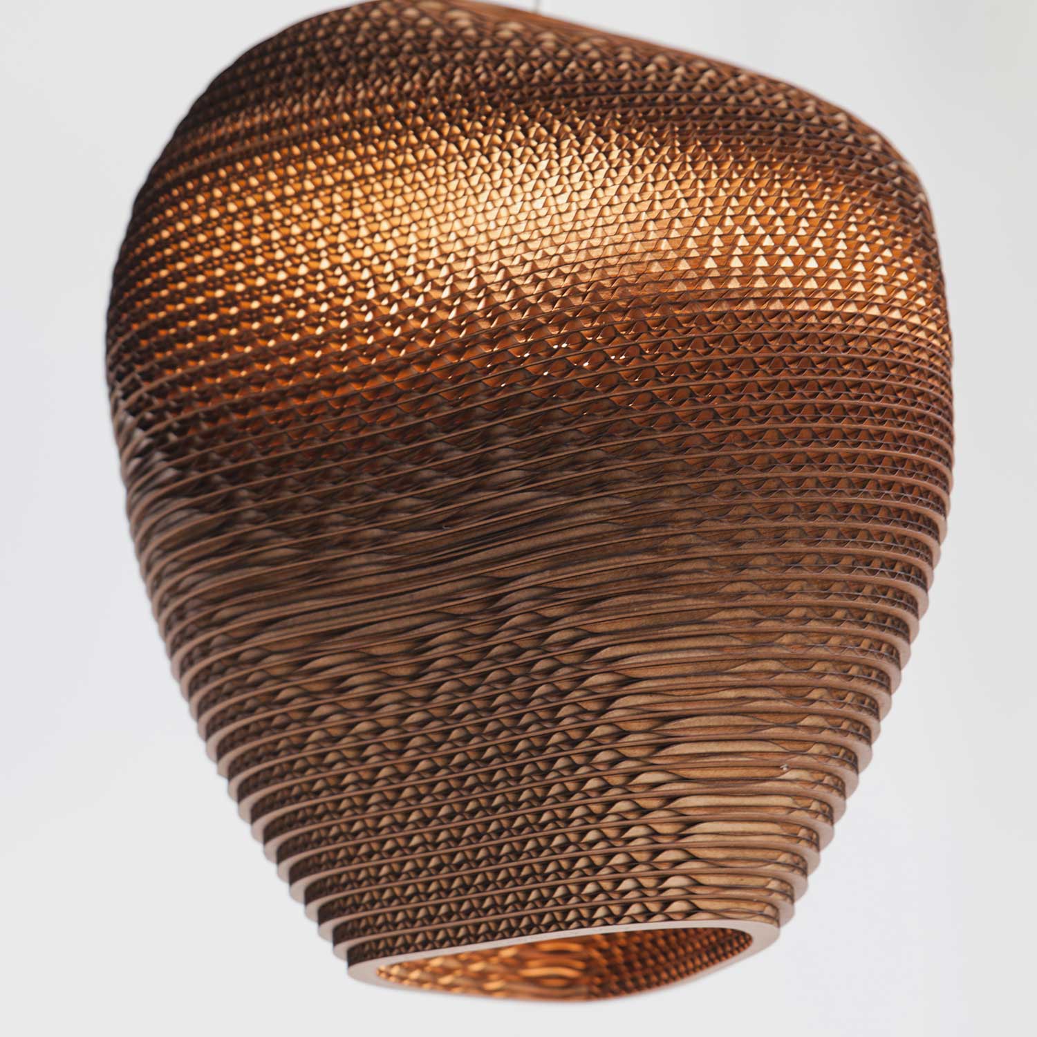 Scraplights Allyn - Natural cardboard design pendant light