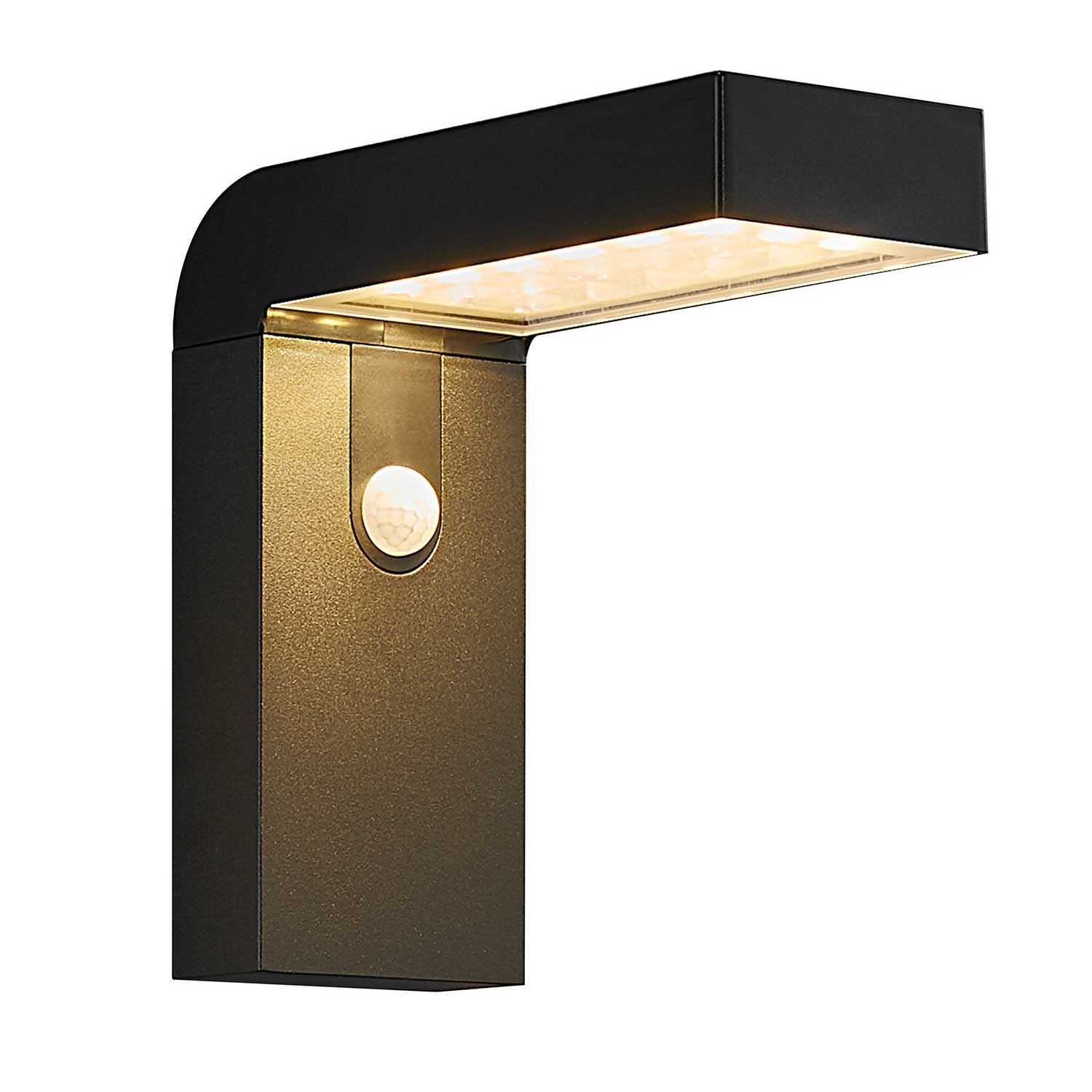 Alya - Aplique de pared solar LED con detector de movimiento