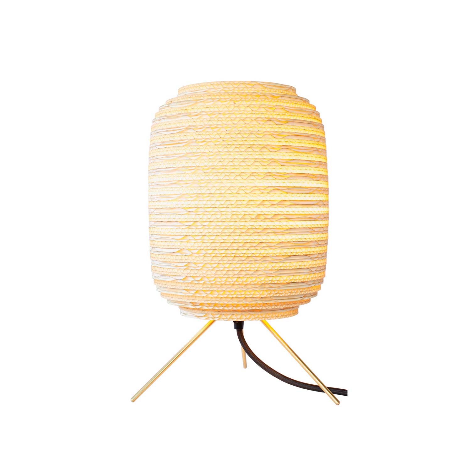 Ausi Table - Lámpara de pie de diseño en cartón para salón