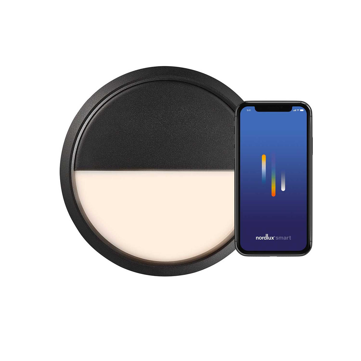 Ava Smart - Applique et plafonnier LED connecté en aluminium, pour intérieur et extérieur