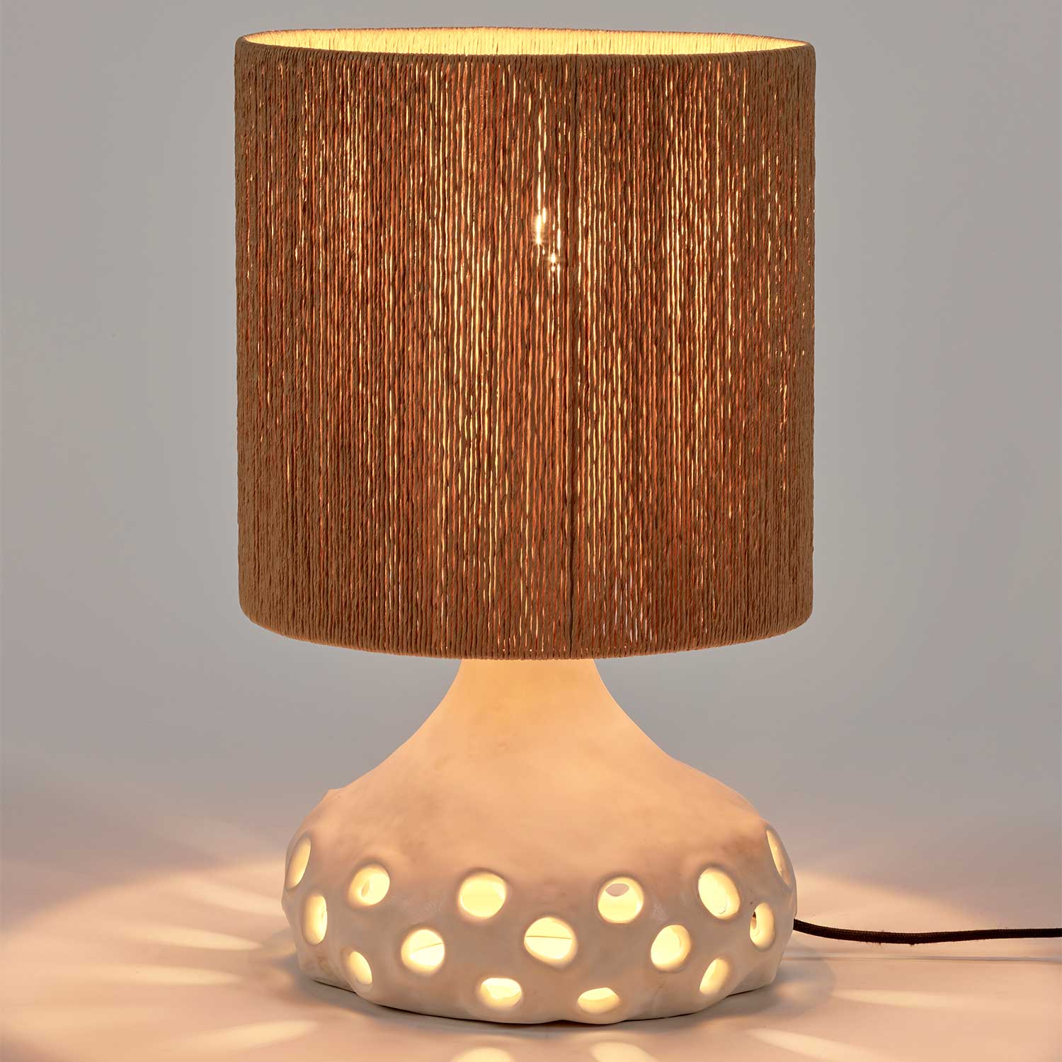 Oya 01 - Lampe à poser en grès