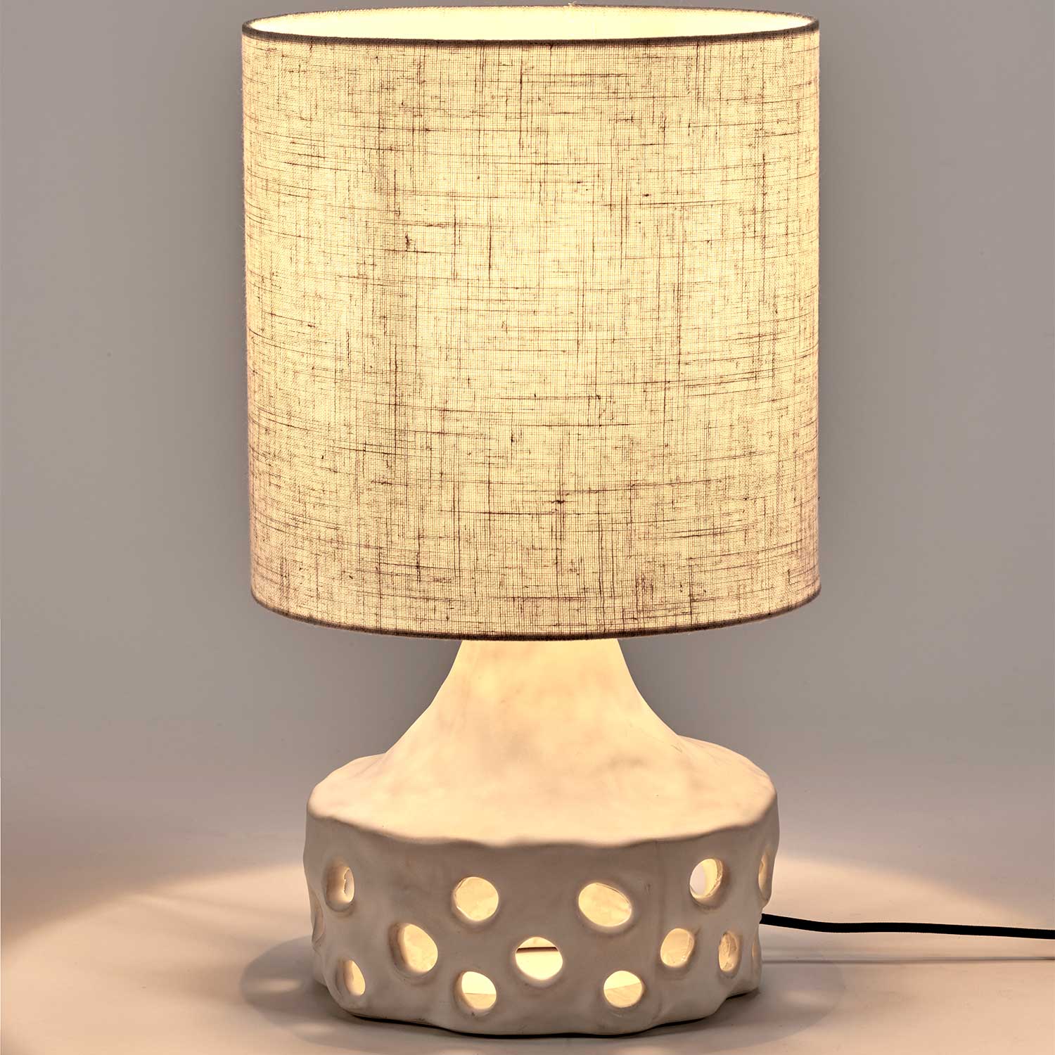 Oya 02 - Lampe à poser en grès