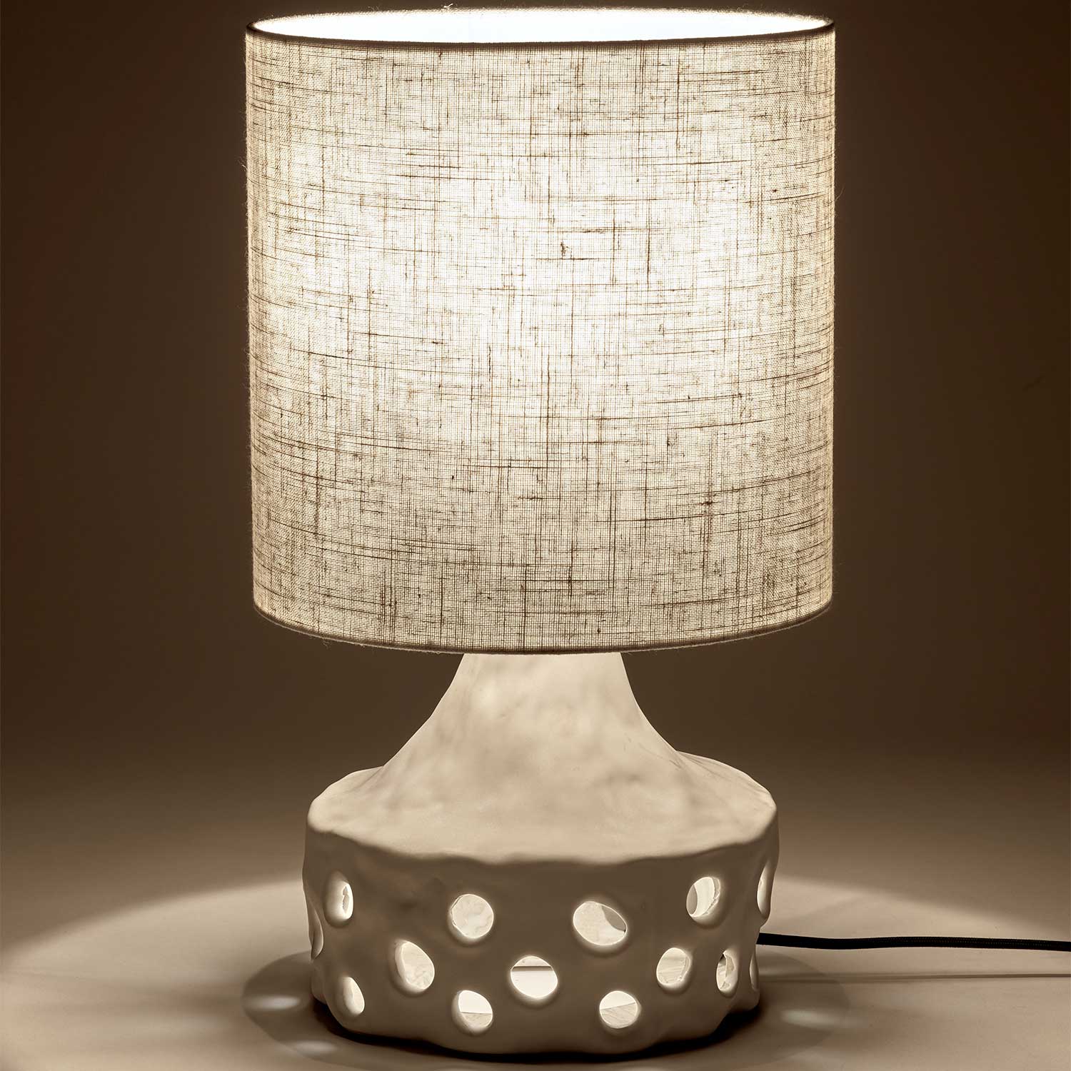 Oya 02 - Lampe à poser en grès