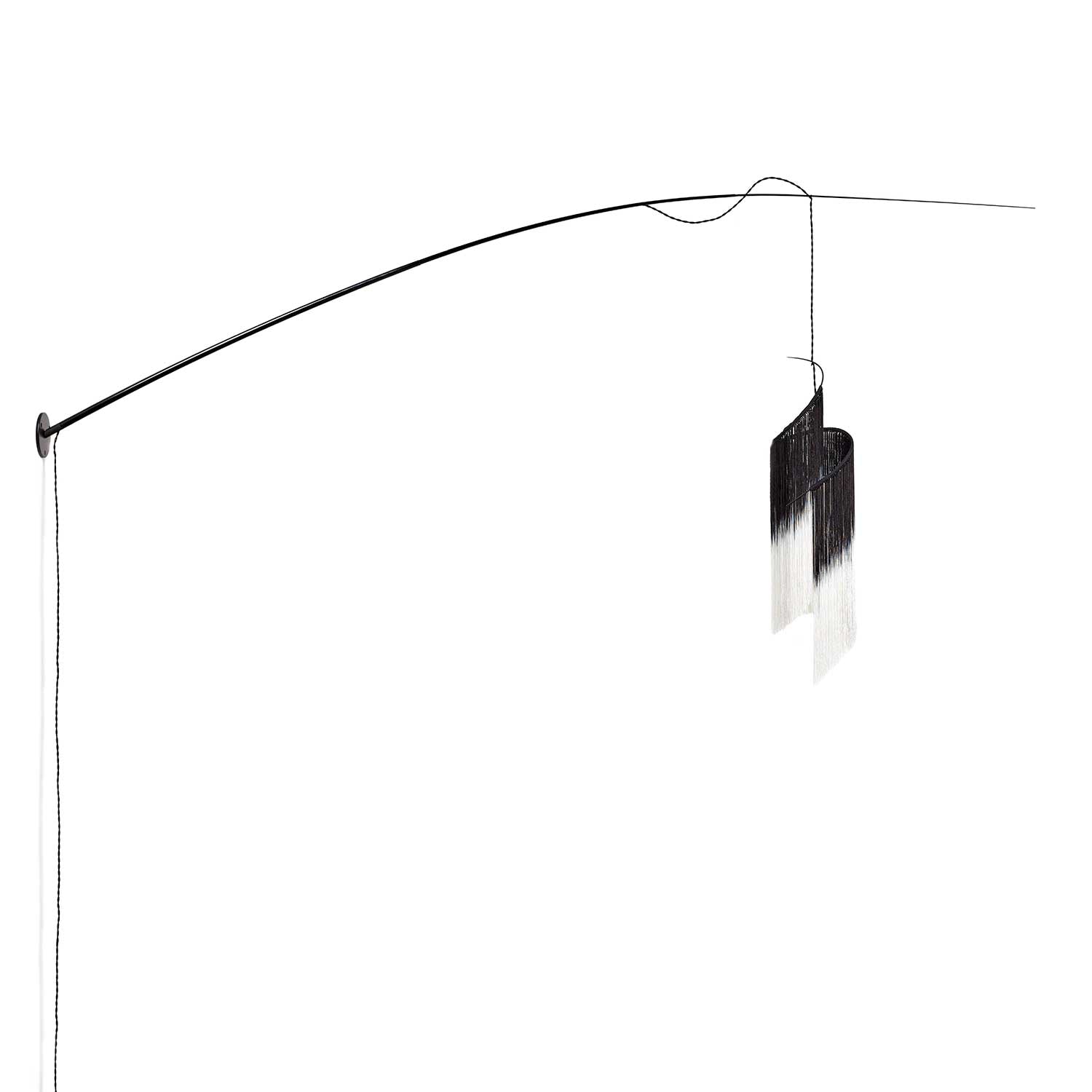 Rey 2 - Applique murale en acier et viscose, style minimaliste