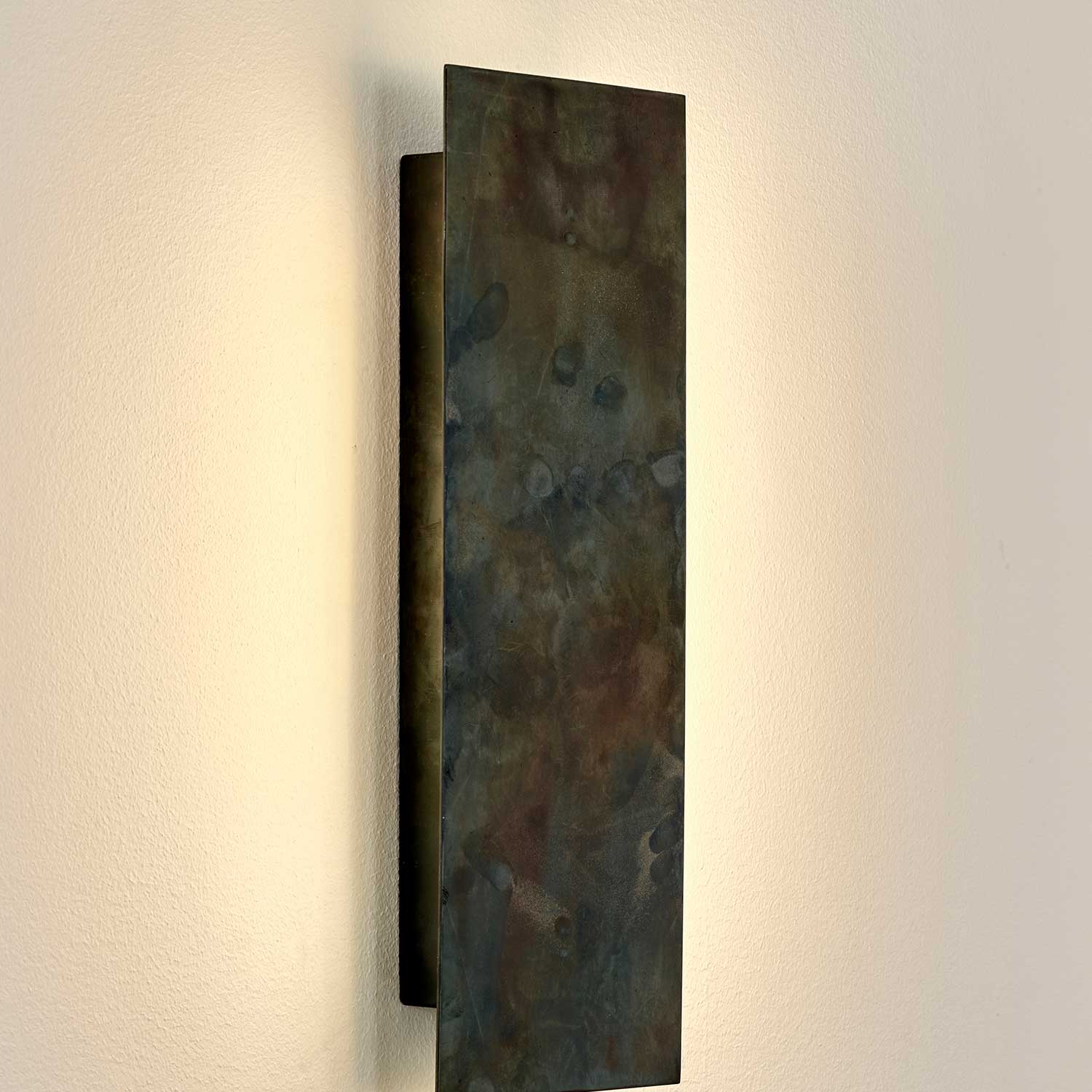 Sofisticato Nr.41 - Applique murale LED en acier bleui, style industriel