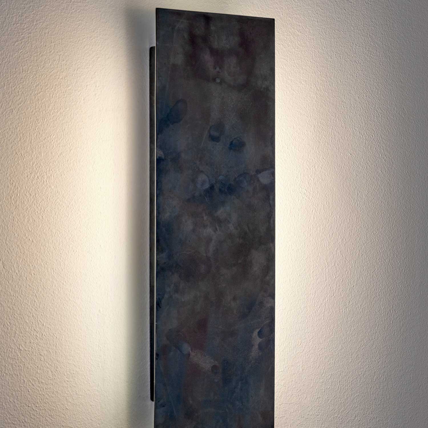 Sofisticato Nr.41 - Applique murale LED en acier bleui, style industriel