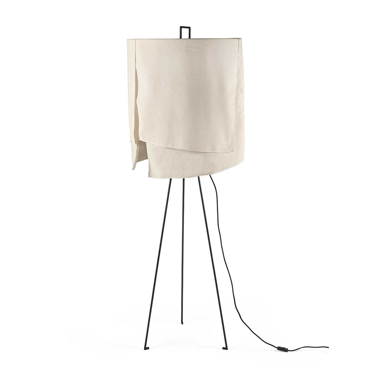 Nomad - Lampadaire en acier et lin