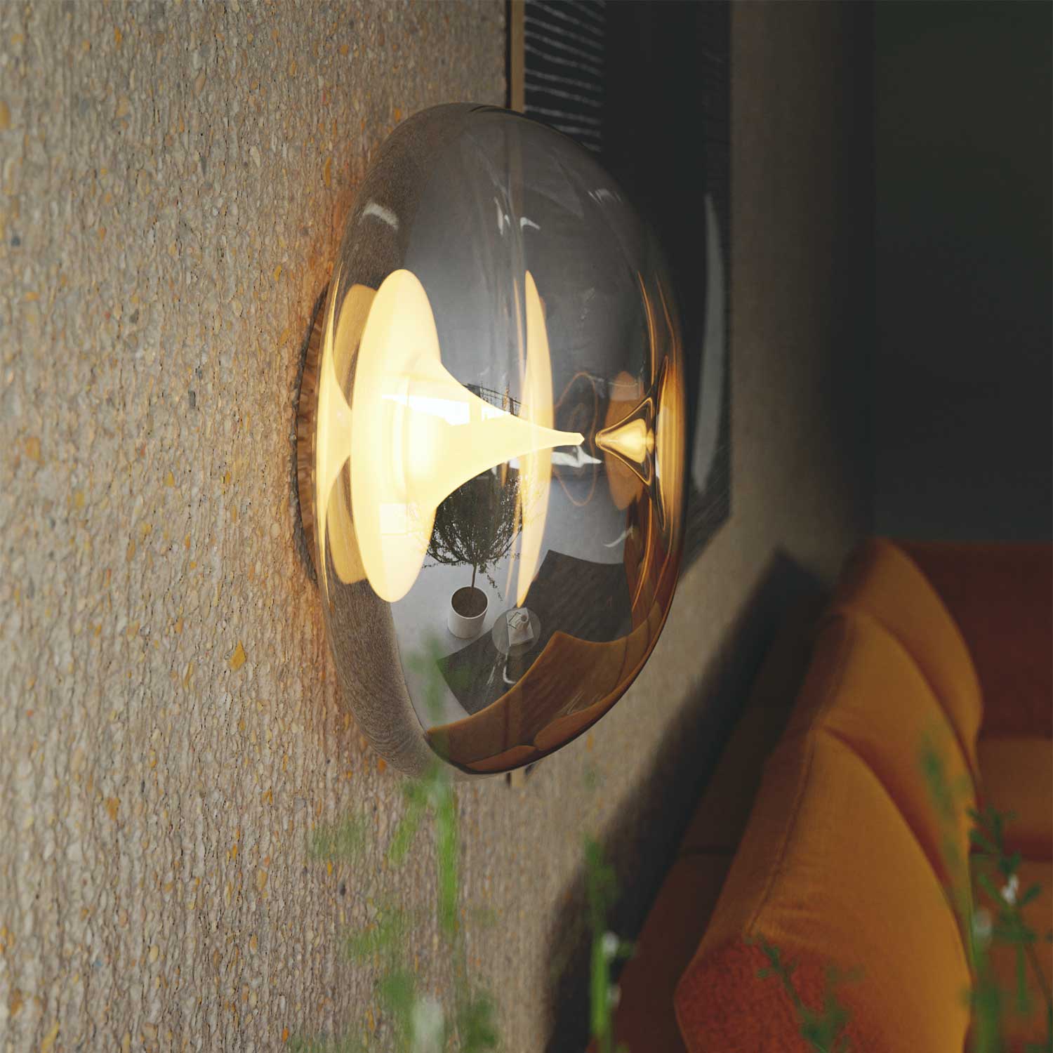 Bond - Applique murale en verre pour intérieur design et luxueux