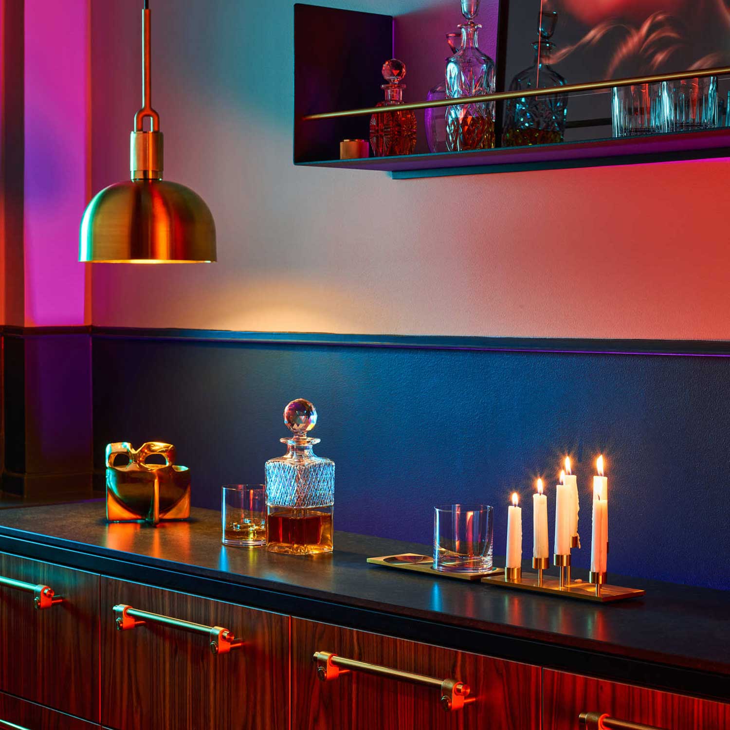 Forked Shade - Lustre métal design industriel pour cuisine