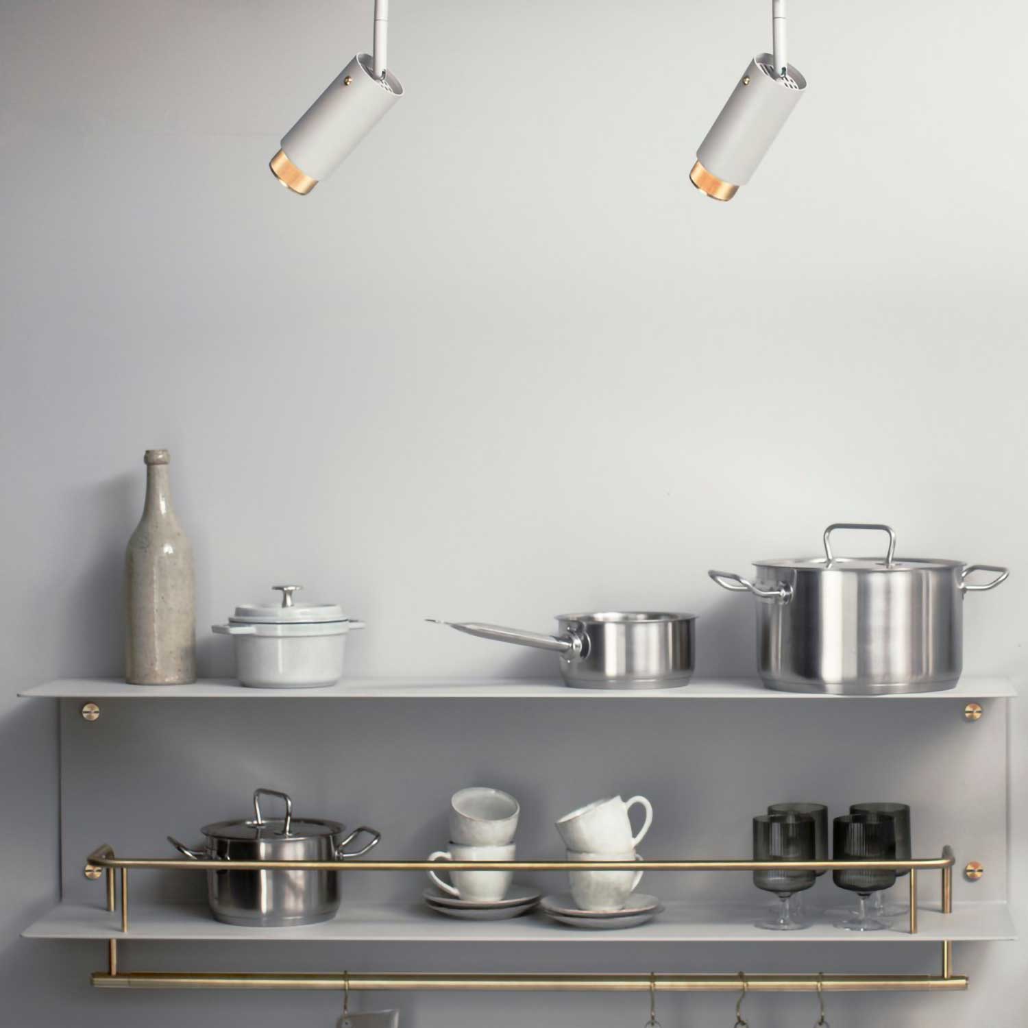 Exhaust Linear - Deckenstrahler schwenkbar aus Stahl im zeitgenössischen Design