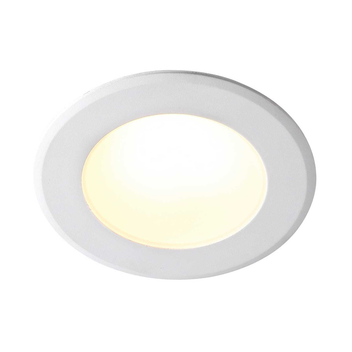 Birla - Spot encastré LED en plastique blanc, lumière chaude dimmable pour intérieur