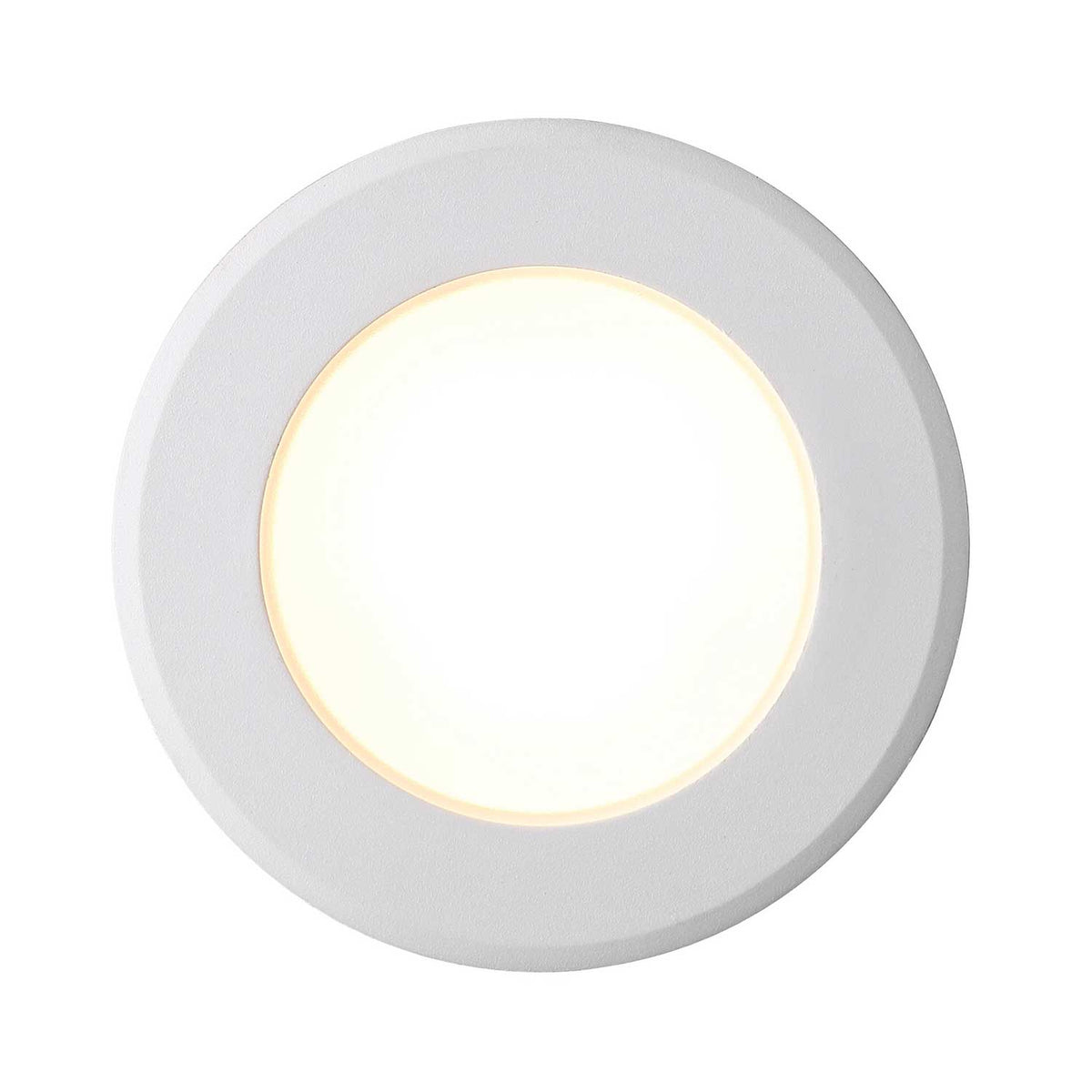 Birla - Spot encastré LED en plastique blanc, lumière chaude dimmable pour intérieur