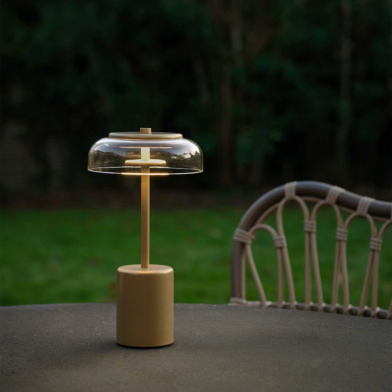 BLOSSI - Lampada portatile ricaricabile senza fili, impermeabile IP65