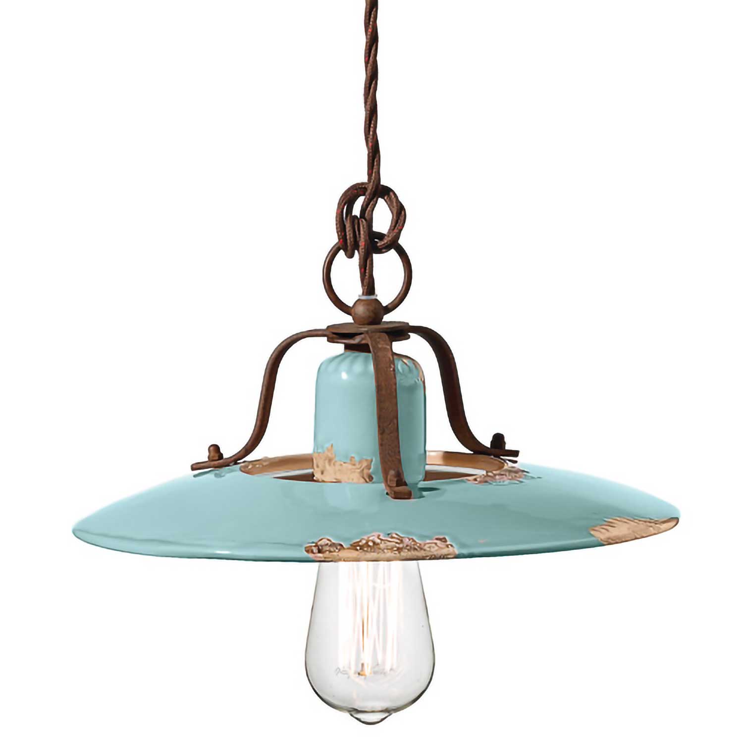 Country - Lámpara de araña con diseño rústico para cocina estilo retro