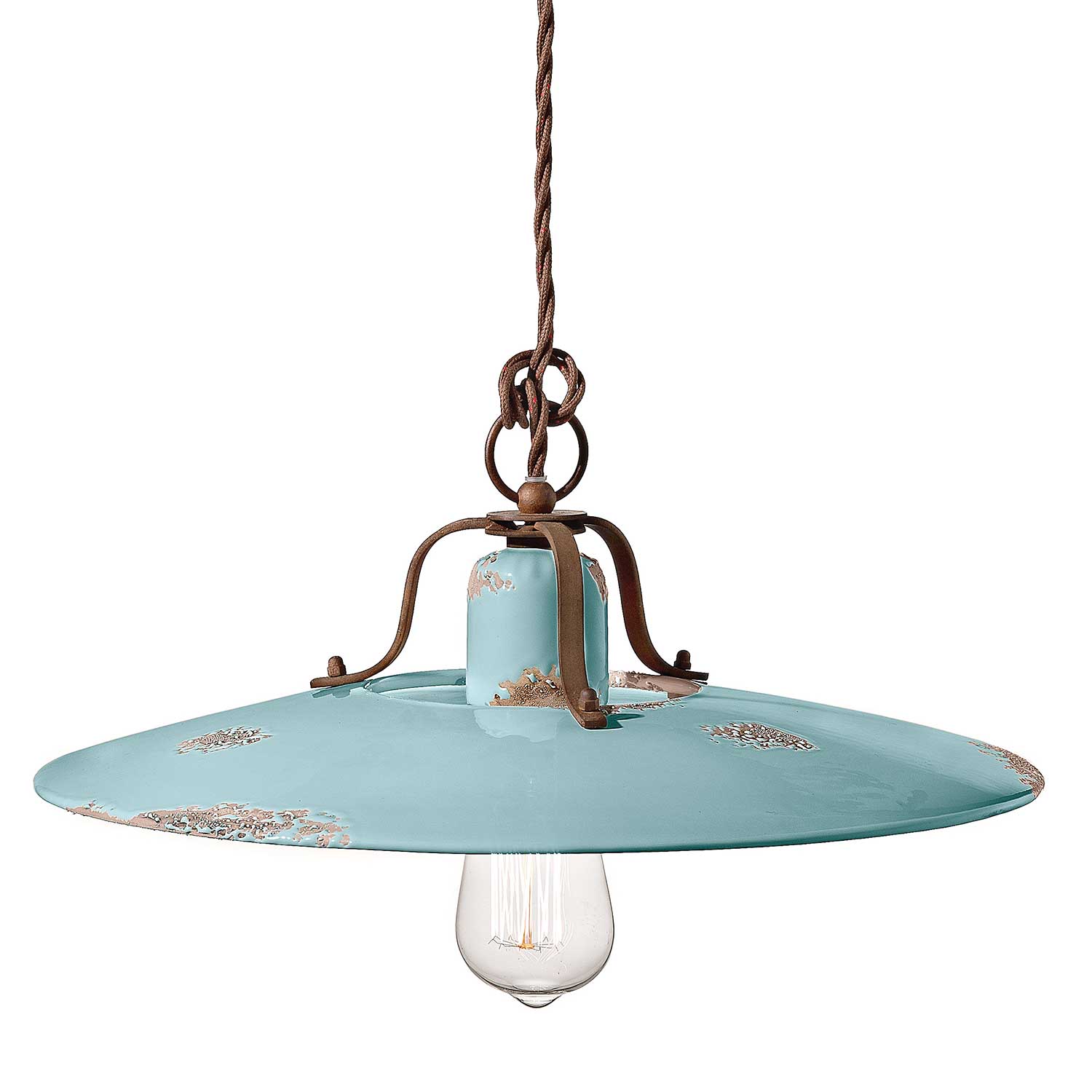 Country - Lámpara de araña con diseño rústico para cocina estilo retro