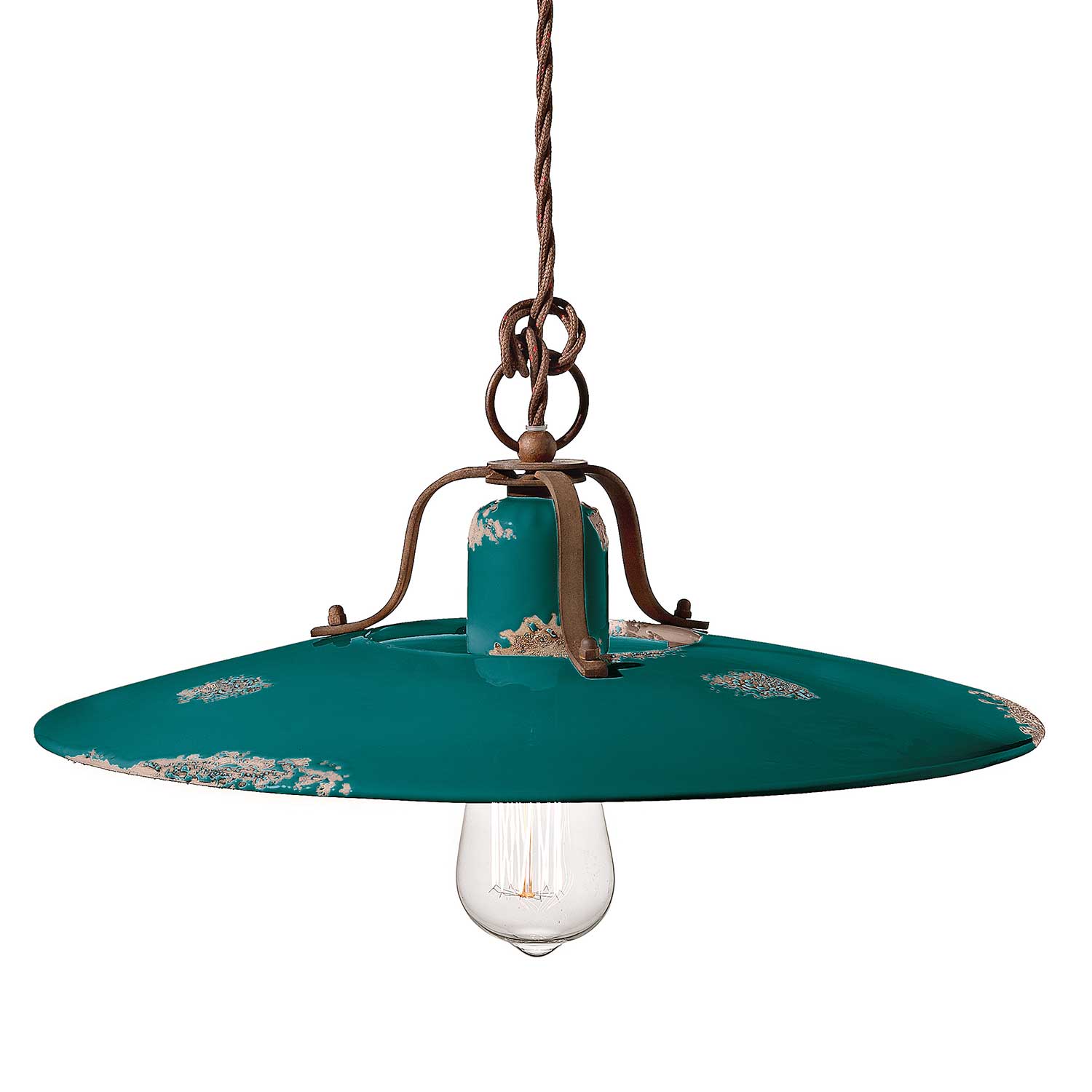 Country - Lámpara de araña con diseño rústico para cocina estilo retro