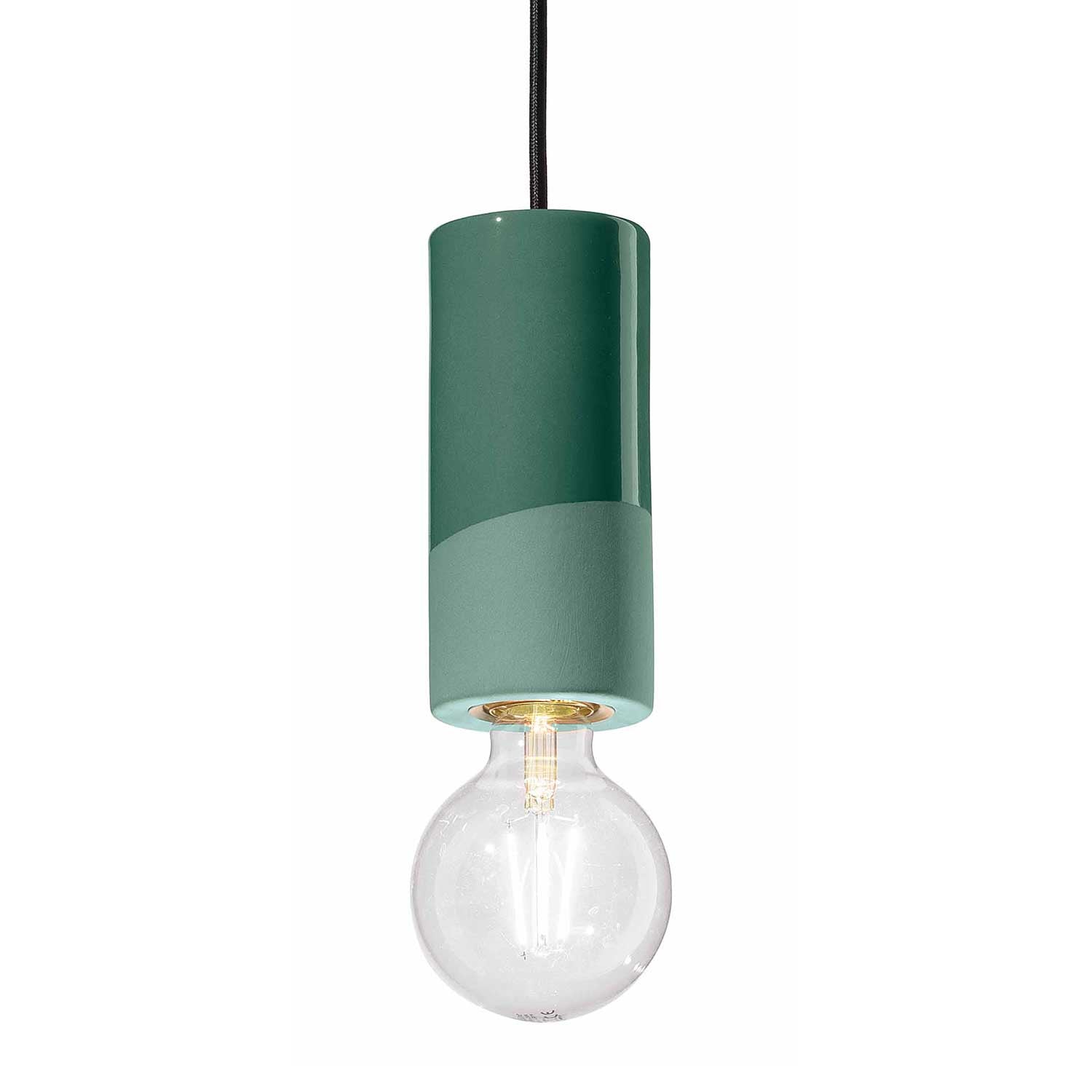 Pi - Suspension cuisine tube en céramique colorée