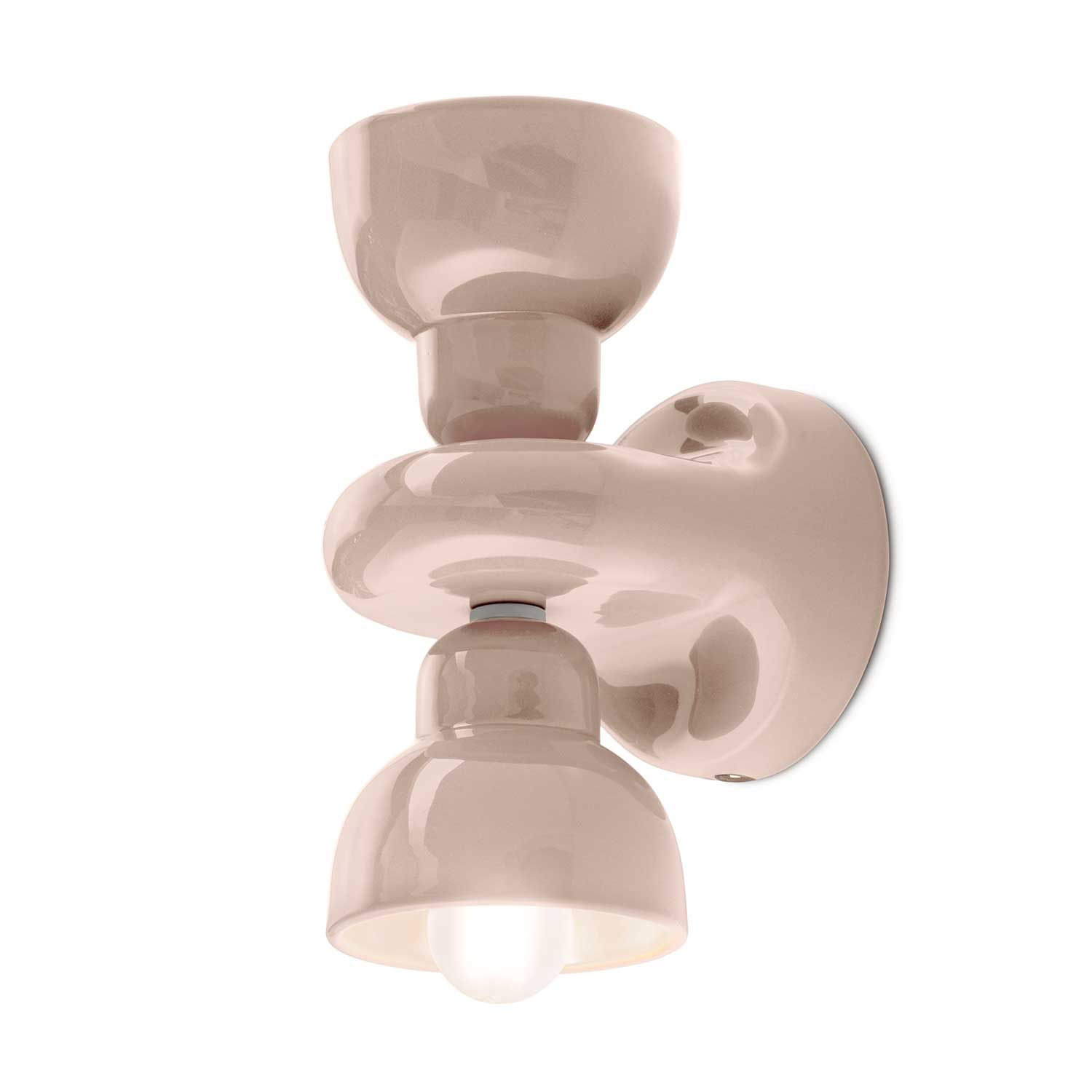 Berimbau - Applique murale en céramique design éclairage haut et bas