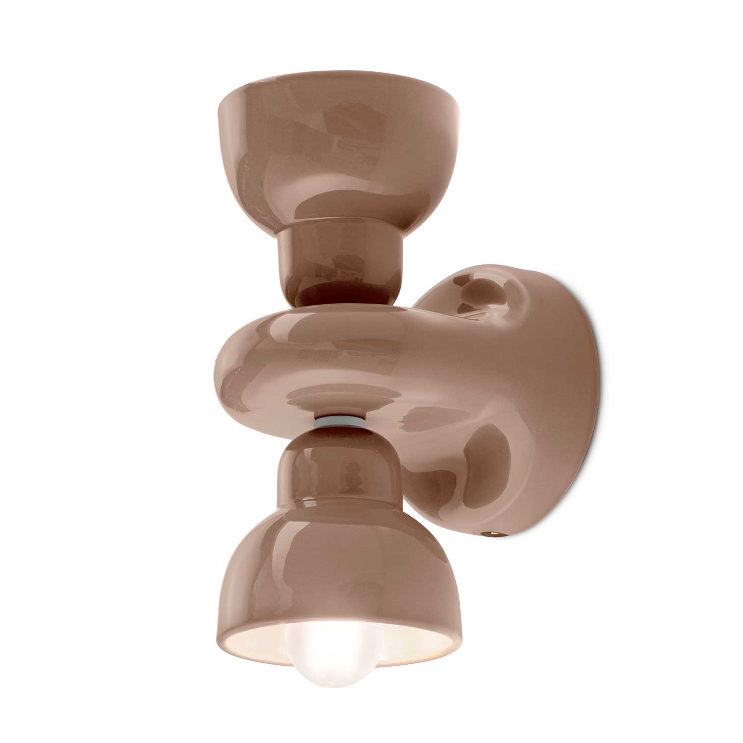 Berimbau - Applique murale en céramique design éclairage haut et bas