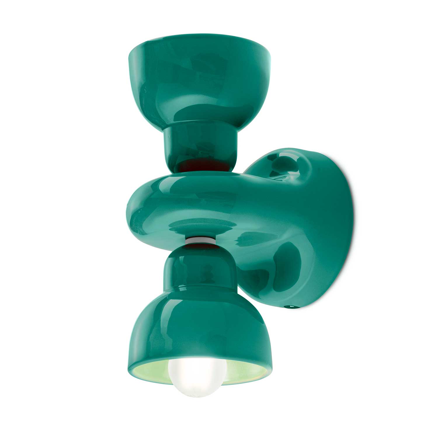 Berimbau - Applique murale en céramique design éclairage haut et bas