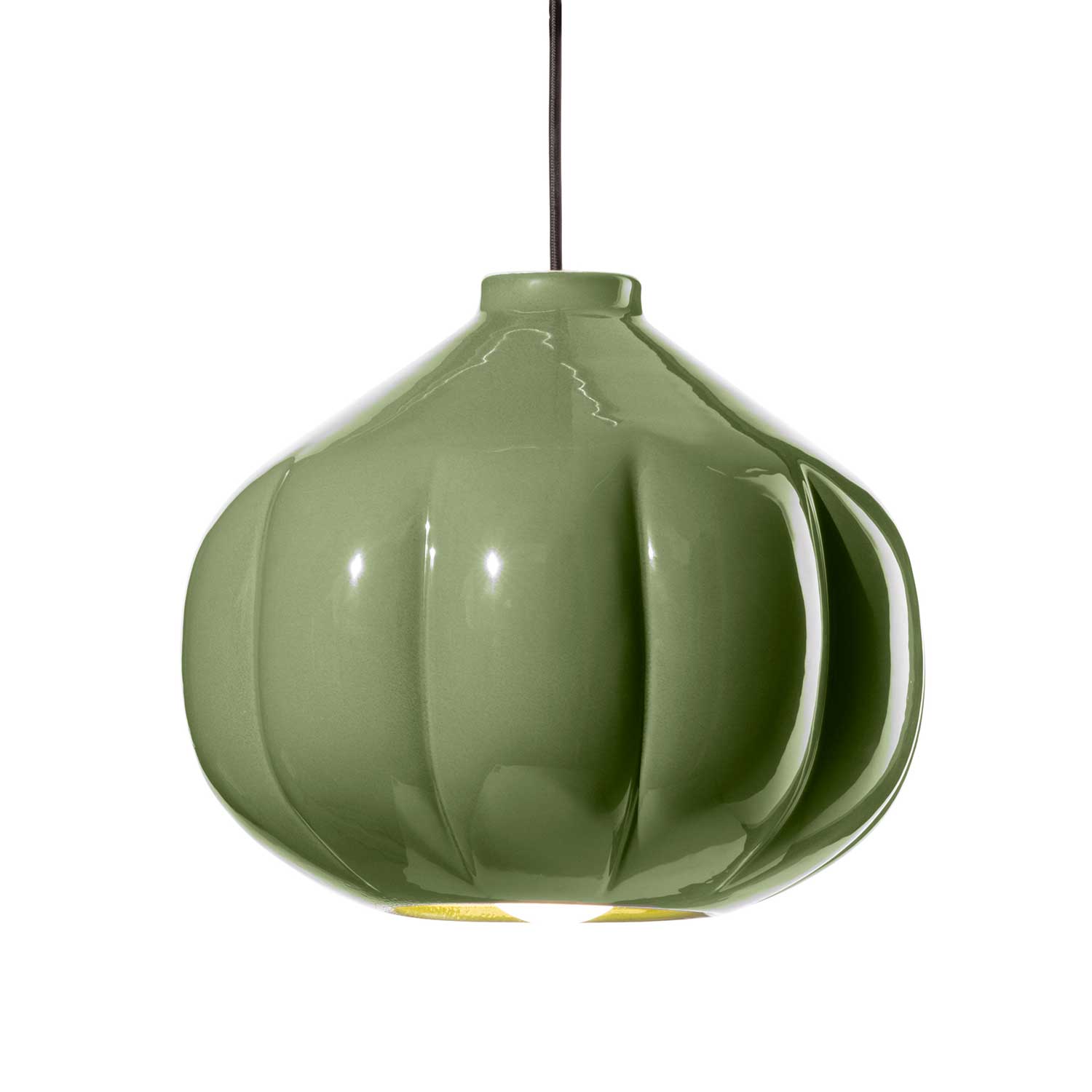 Afoxé - Suspension design citrouille en céramique pour salon