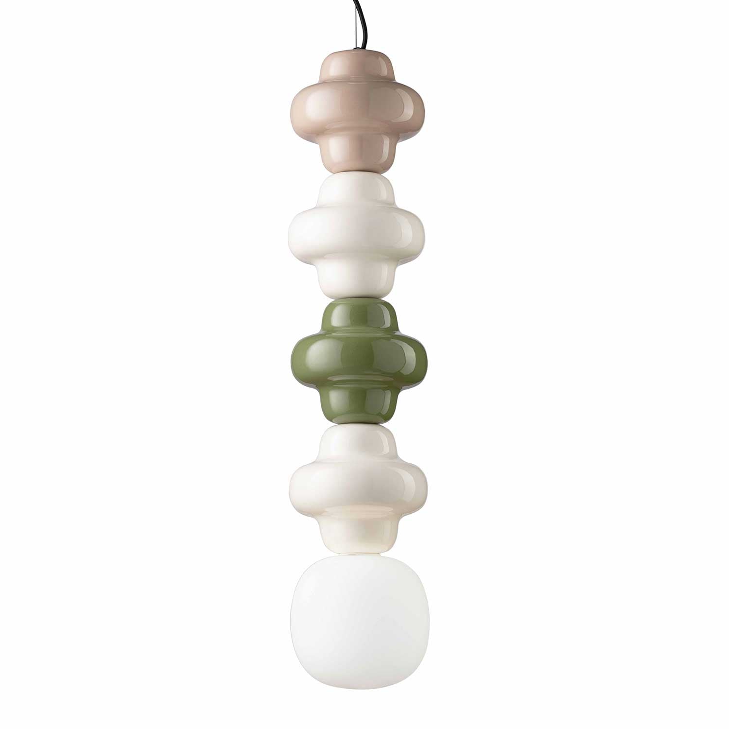 Copacabana - Suspension xxl tricolore en céramique pour bureau