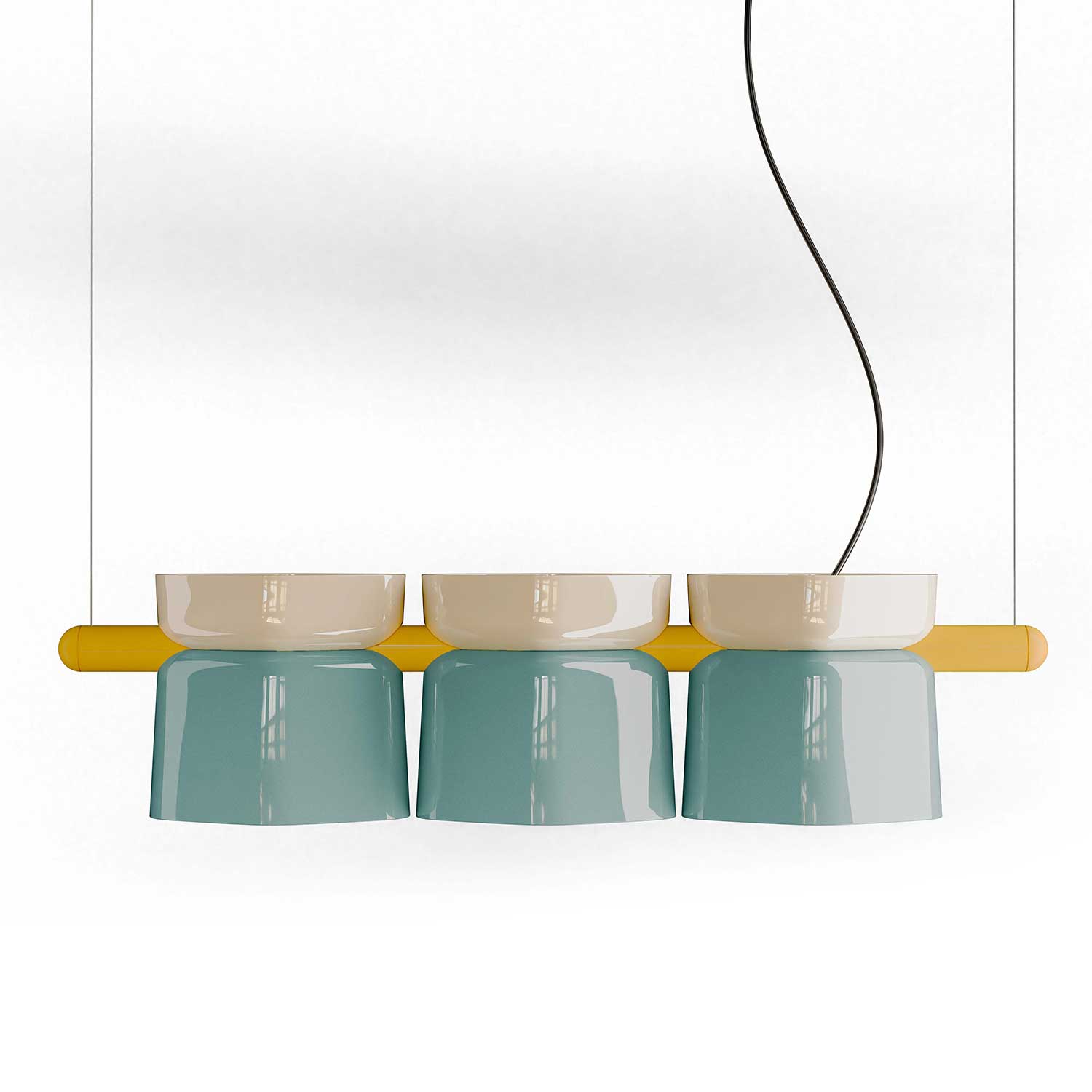 Yakitori - Contemporary design ceramic chandelier for dining room