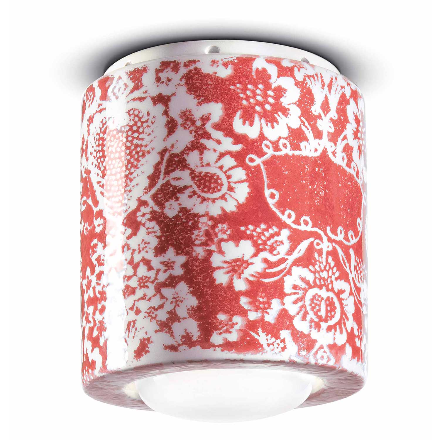 Pi - Lampe plafonnier en céramique coloré pour cuisine éclectique