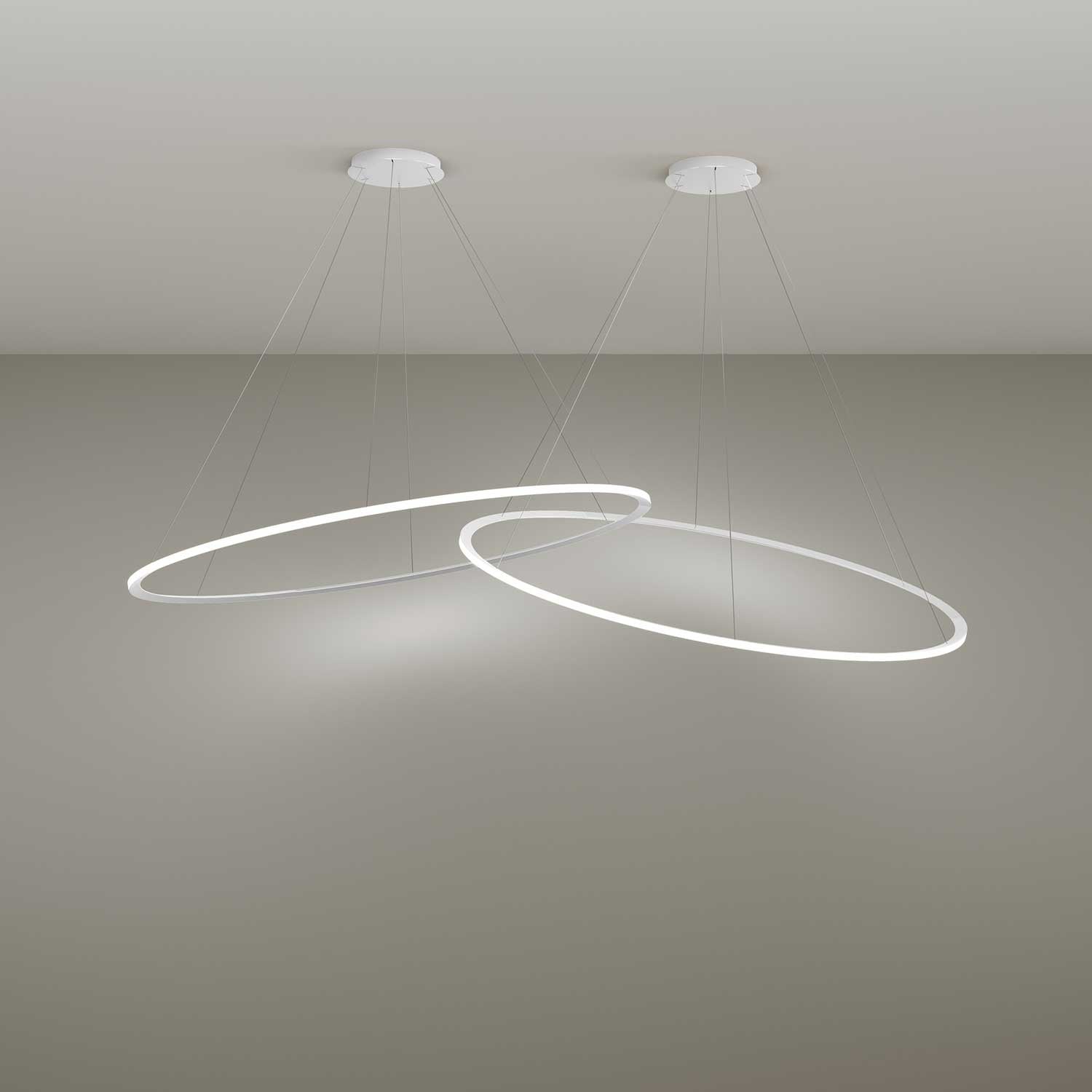 Circular Outward - Large LED ring design chandelier for living room
