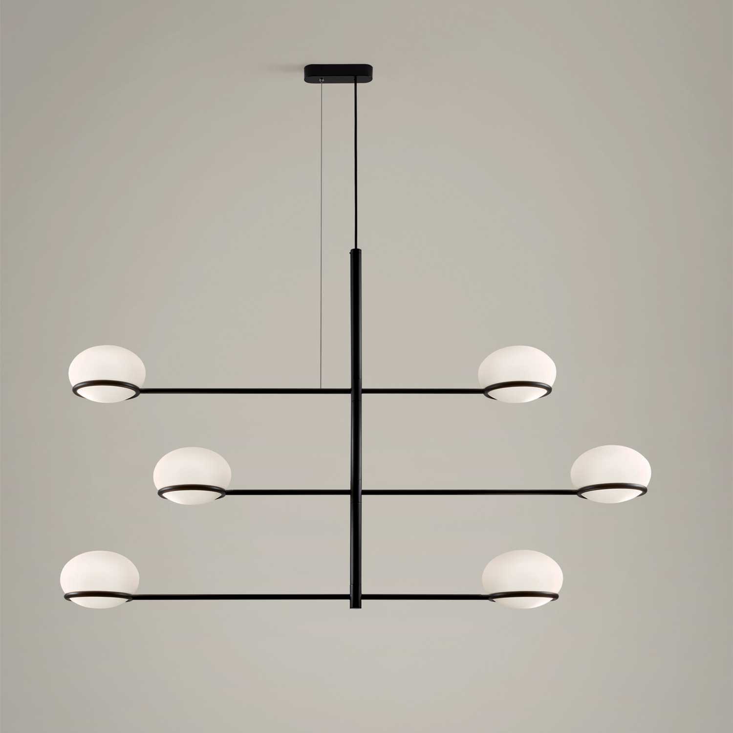 Coco Chandelier - XXL design chandelier in metal with acrylic balls